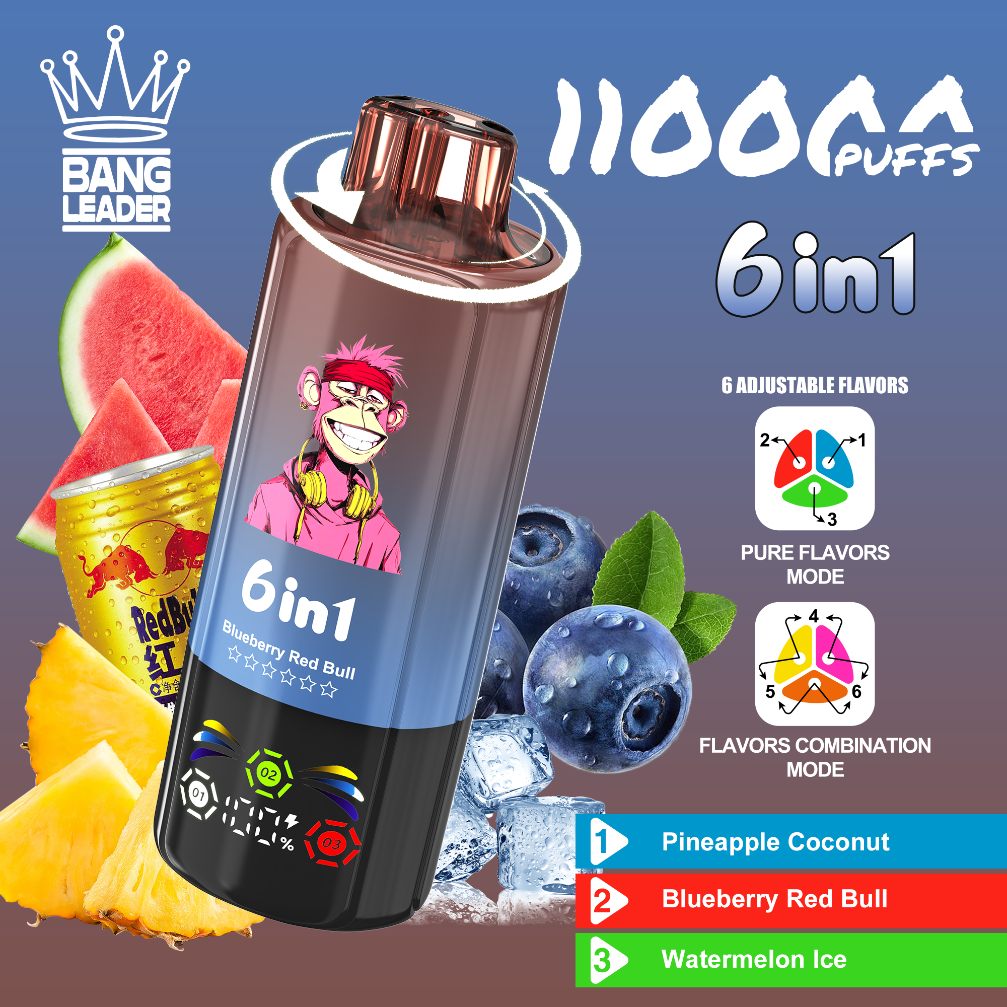 BANG LEADER 110K 6-in-1 Puffs Disposable Vape gallery image 3