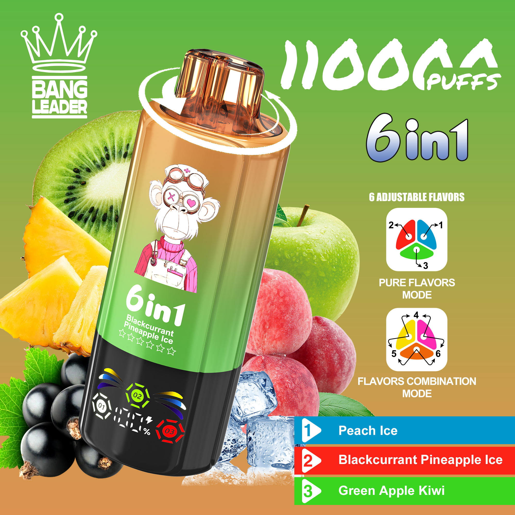 BANG LEADER 110K 6-in-1 Puffs Disposable Vape gallery image 5