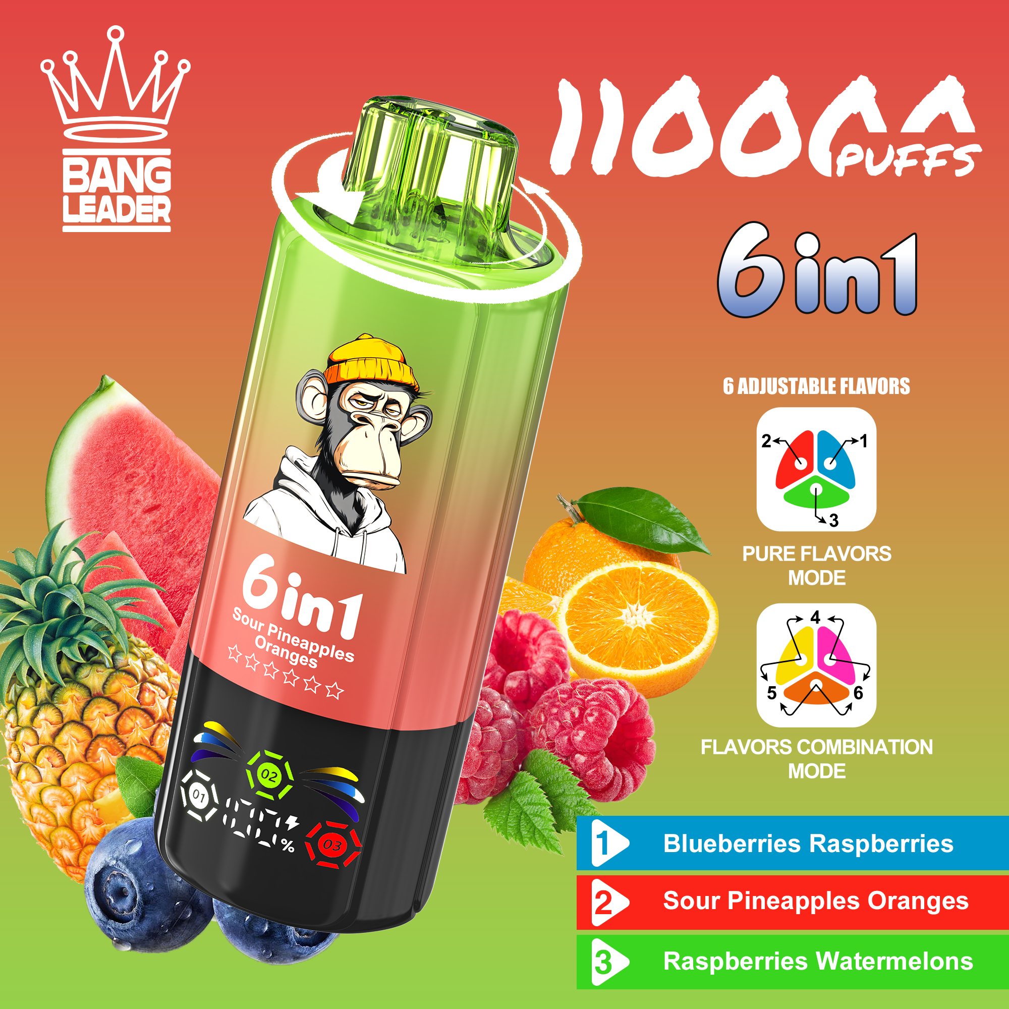BANG LEADER 110K 6-in-1 Puffs Disposable Vape gallery image 6
