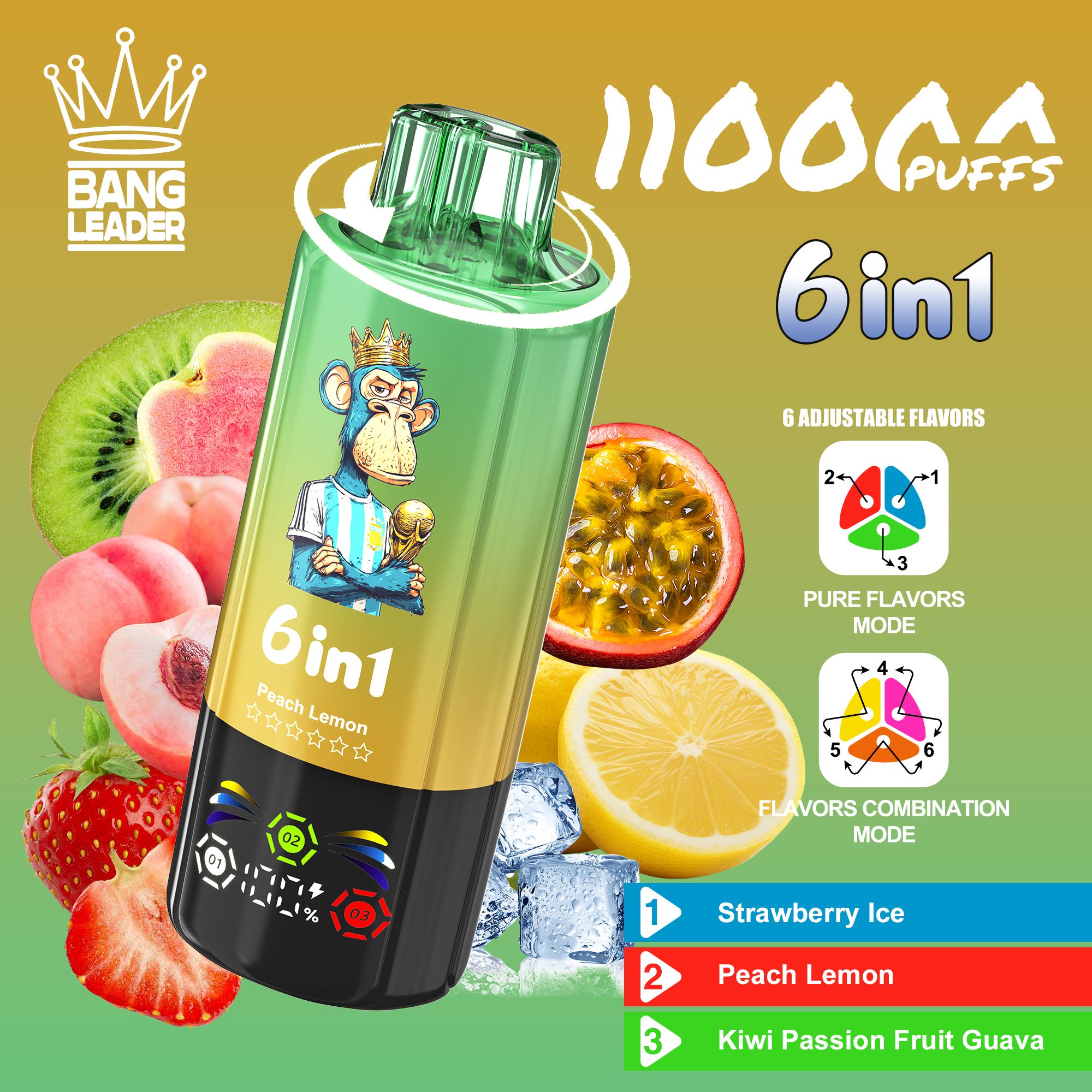 BANG LEADER 110K 6-in-1 Puffs Disposable Vape gallery image 7
