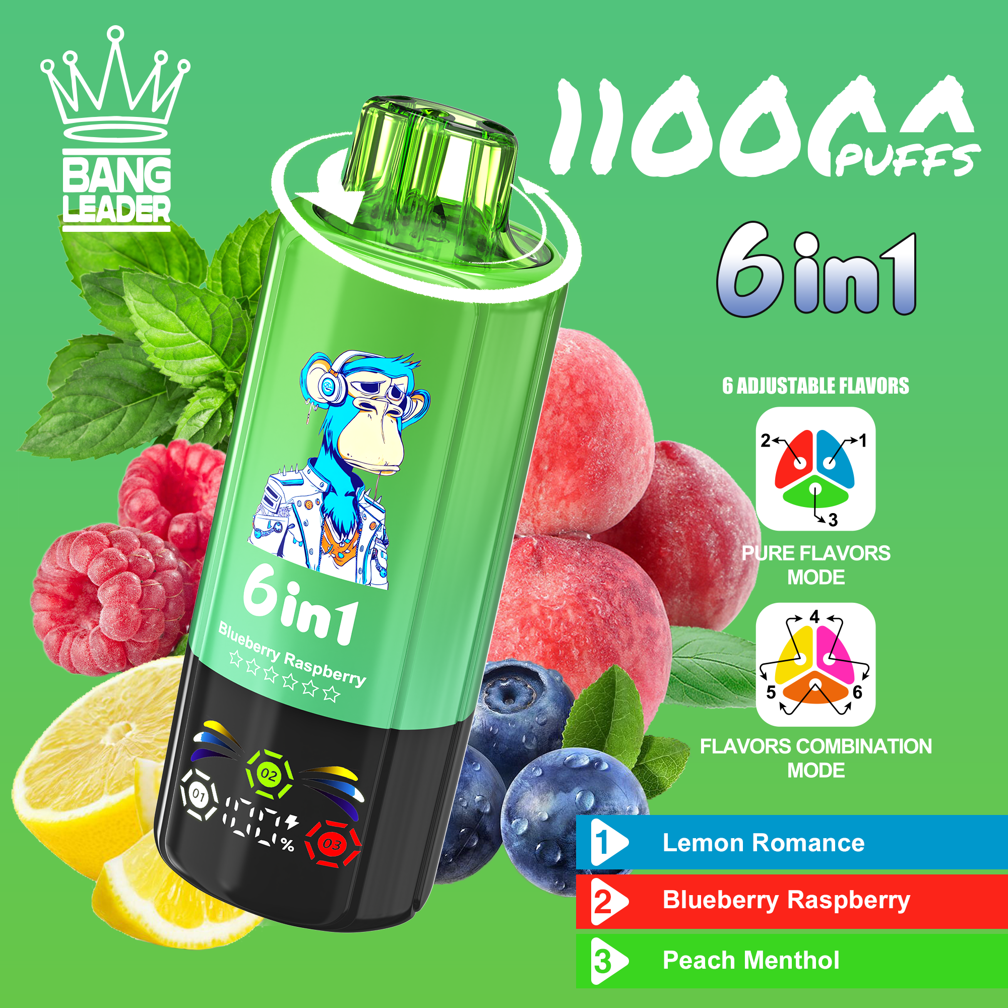 BANG LEADER 110K 6-in-1 Puffs Disposable Vape