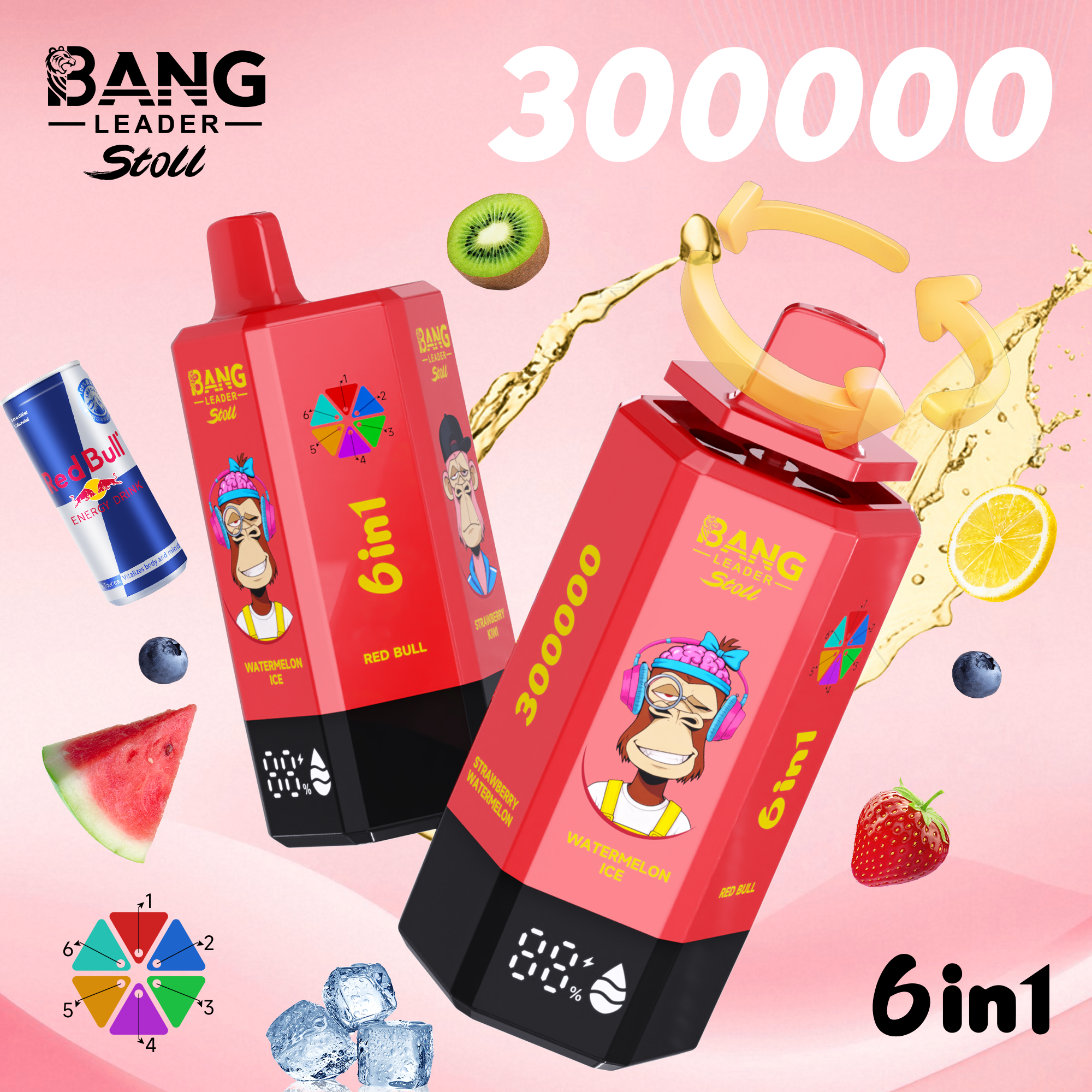 BANG LEADER 300K 6-in-1 Puffs Disposable Vape gallery image 2