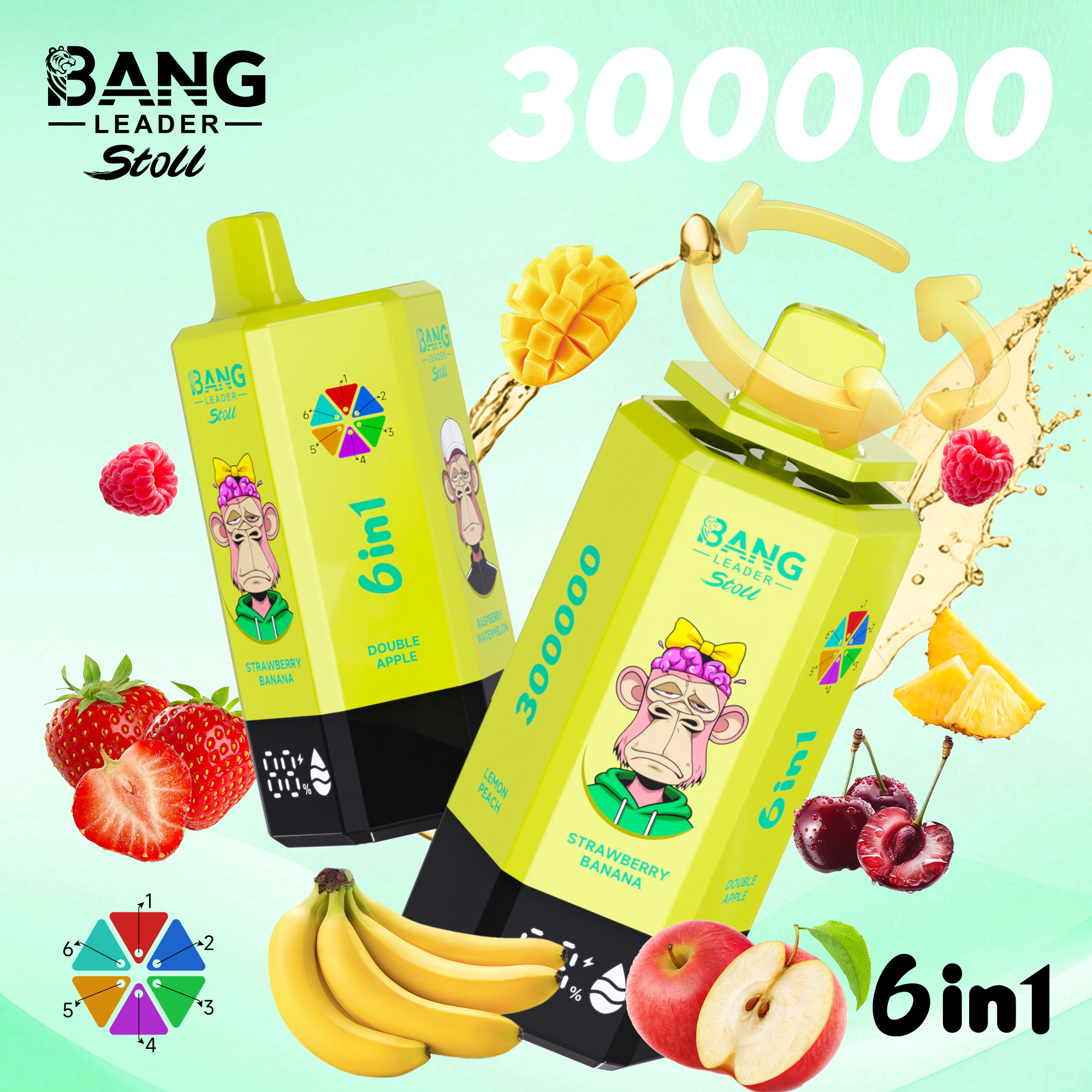 BANG LEADER 300K 6-in-1 Puffs Disposable Vape gallery image 3