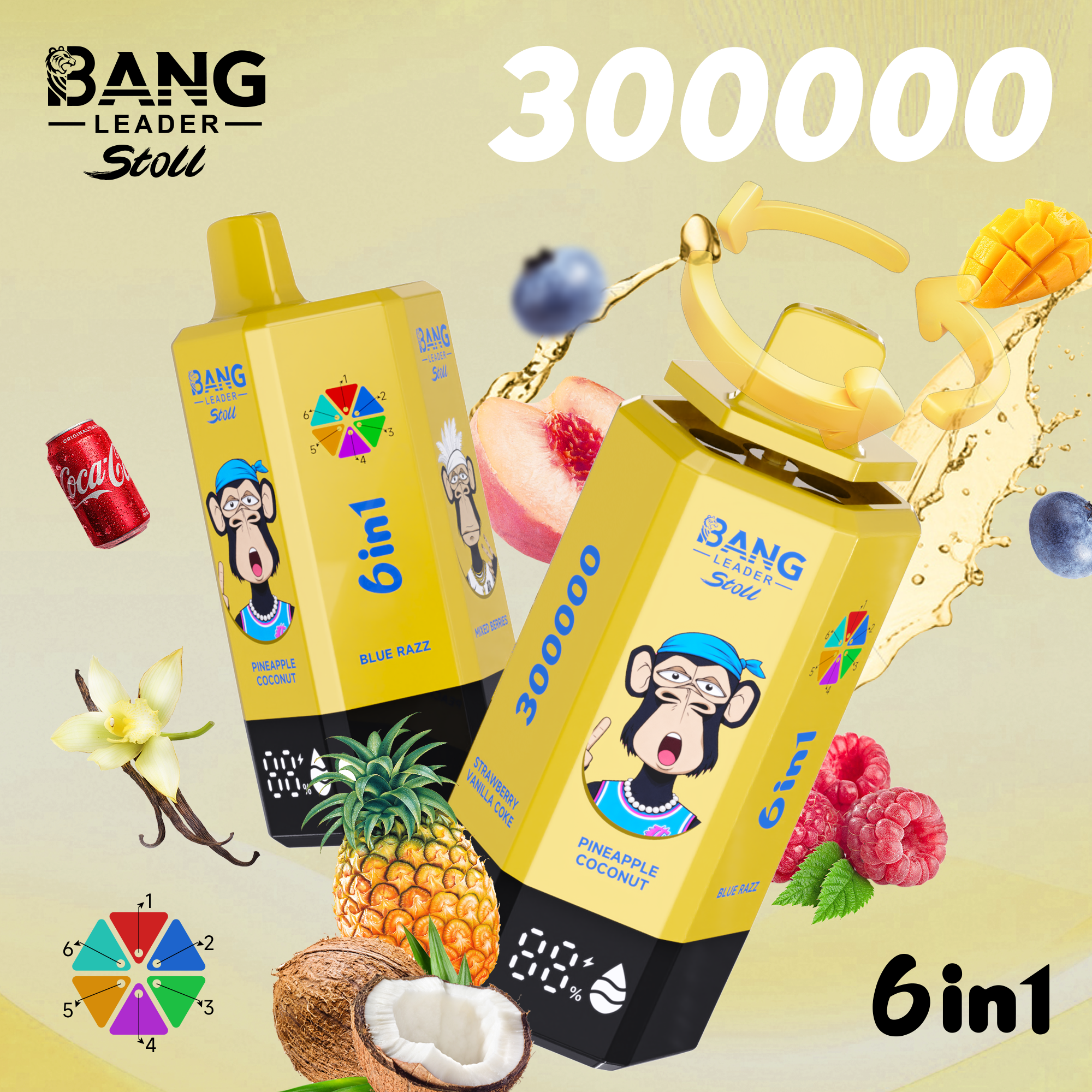 BANG LEADER 300K 6-in-1 Puffs Disposable Vape gallery image 4