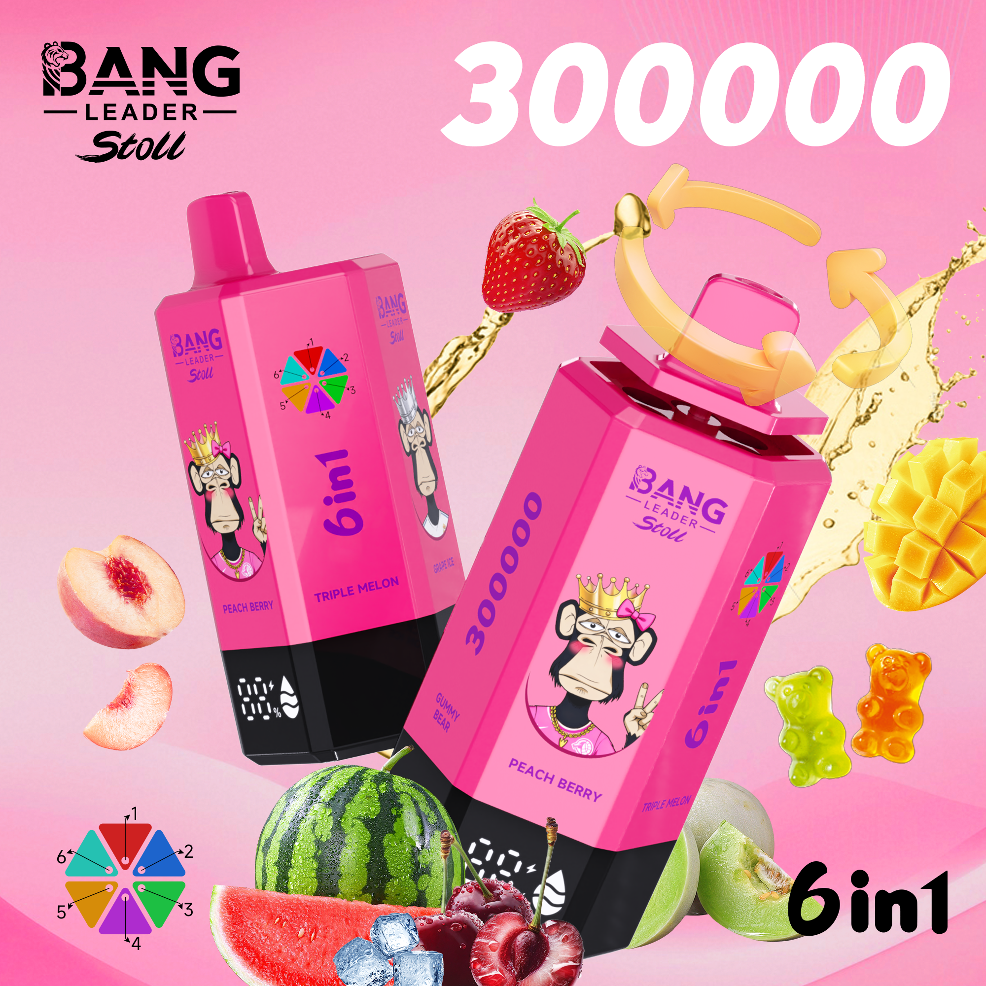BANG LEADER 300K 6-in-1 Puffs Disposable Vape gallery image 5