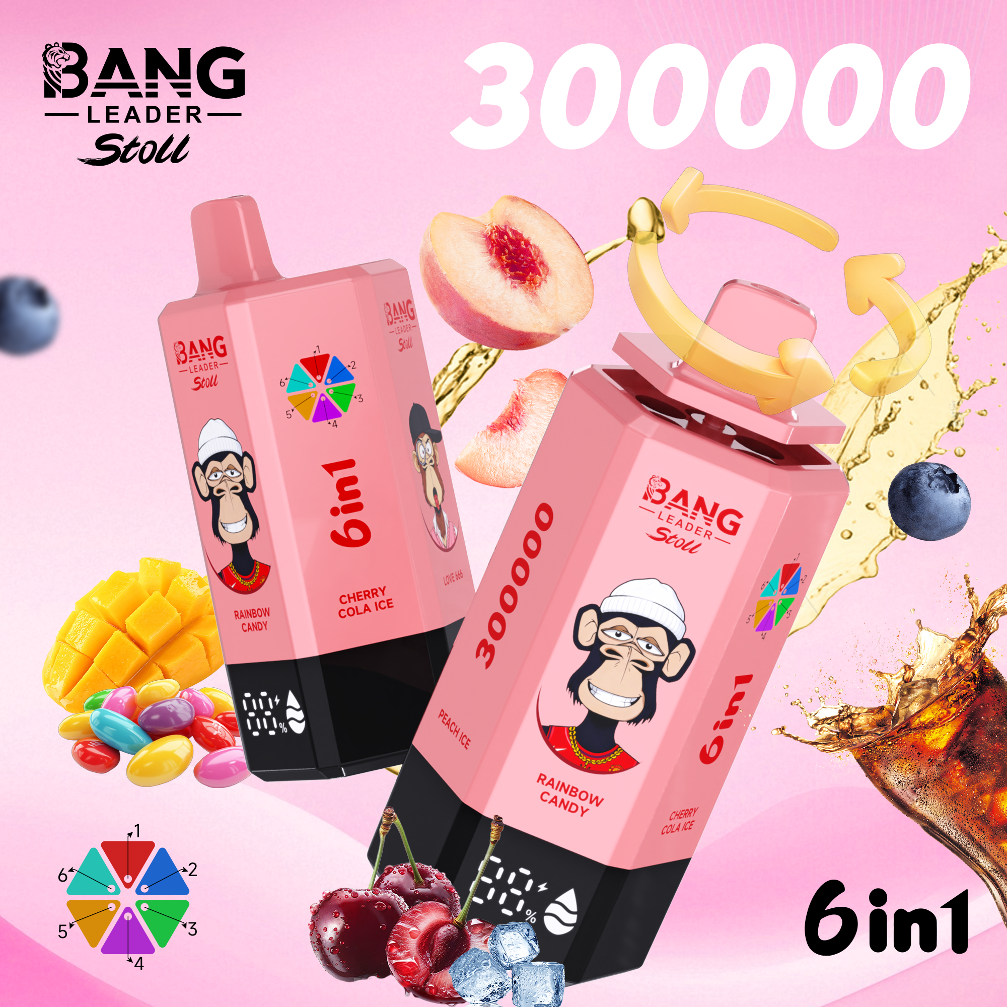 BANG LEADER 300K 6-in-1 Puffs Disposable Vape gallery image 6