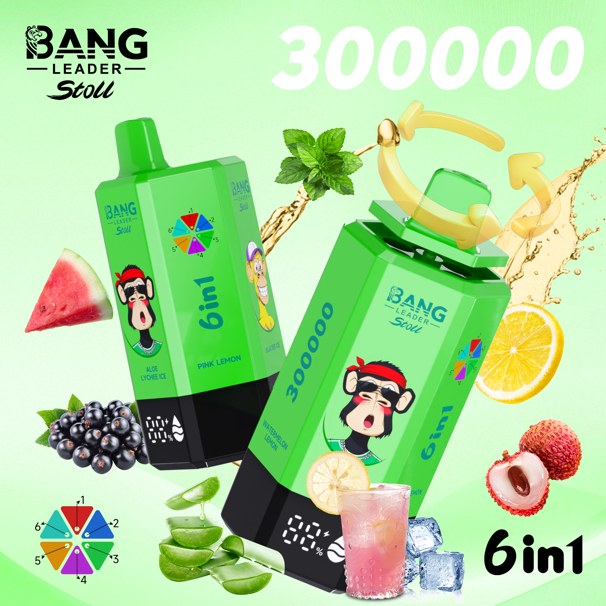 BANG LEADER 300K 6-in-1 Puffs Disposable Vape gallery image 7