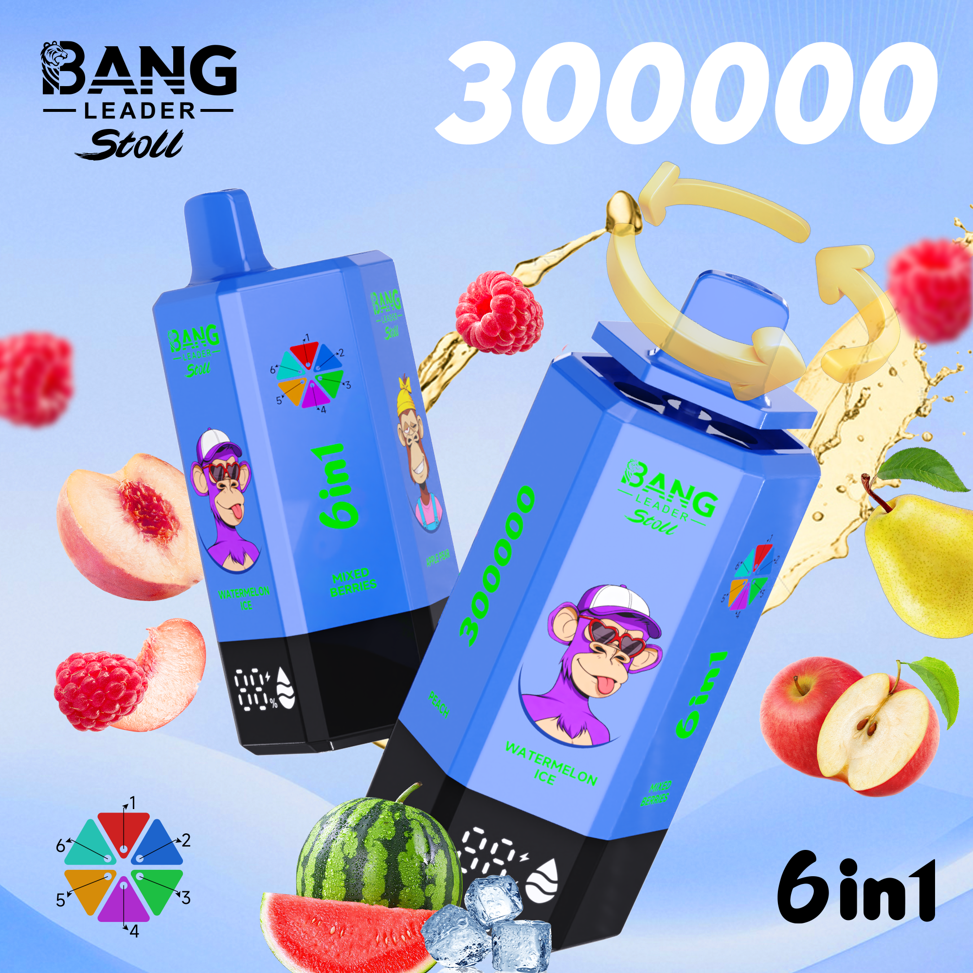 BANG LEADER 300K 6-in-1 Puffs Disposable Vape gallery image 8