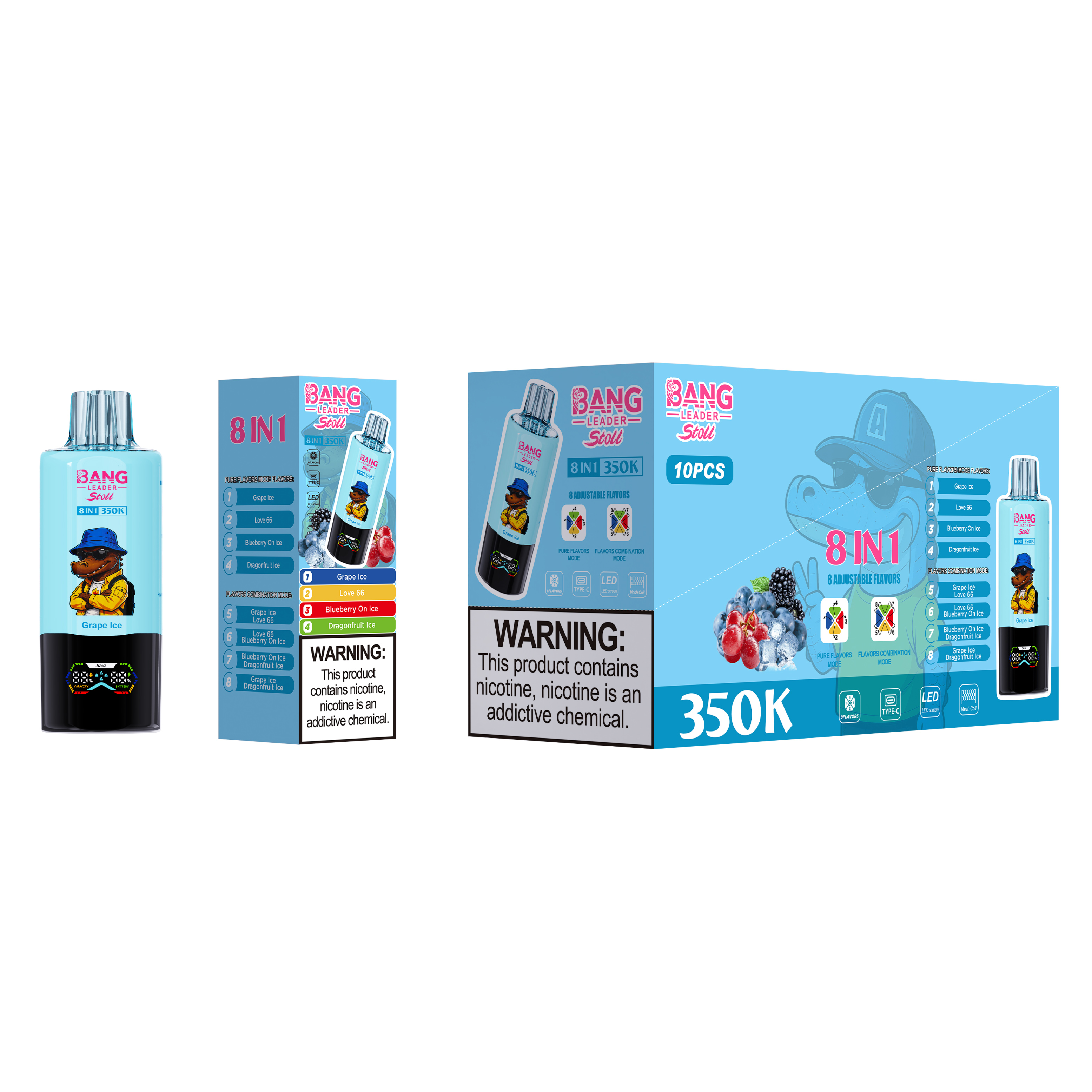 BANG LEADER 350K 8-in-1 Puffs Disposable Vape gallery image 7