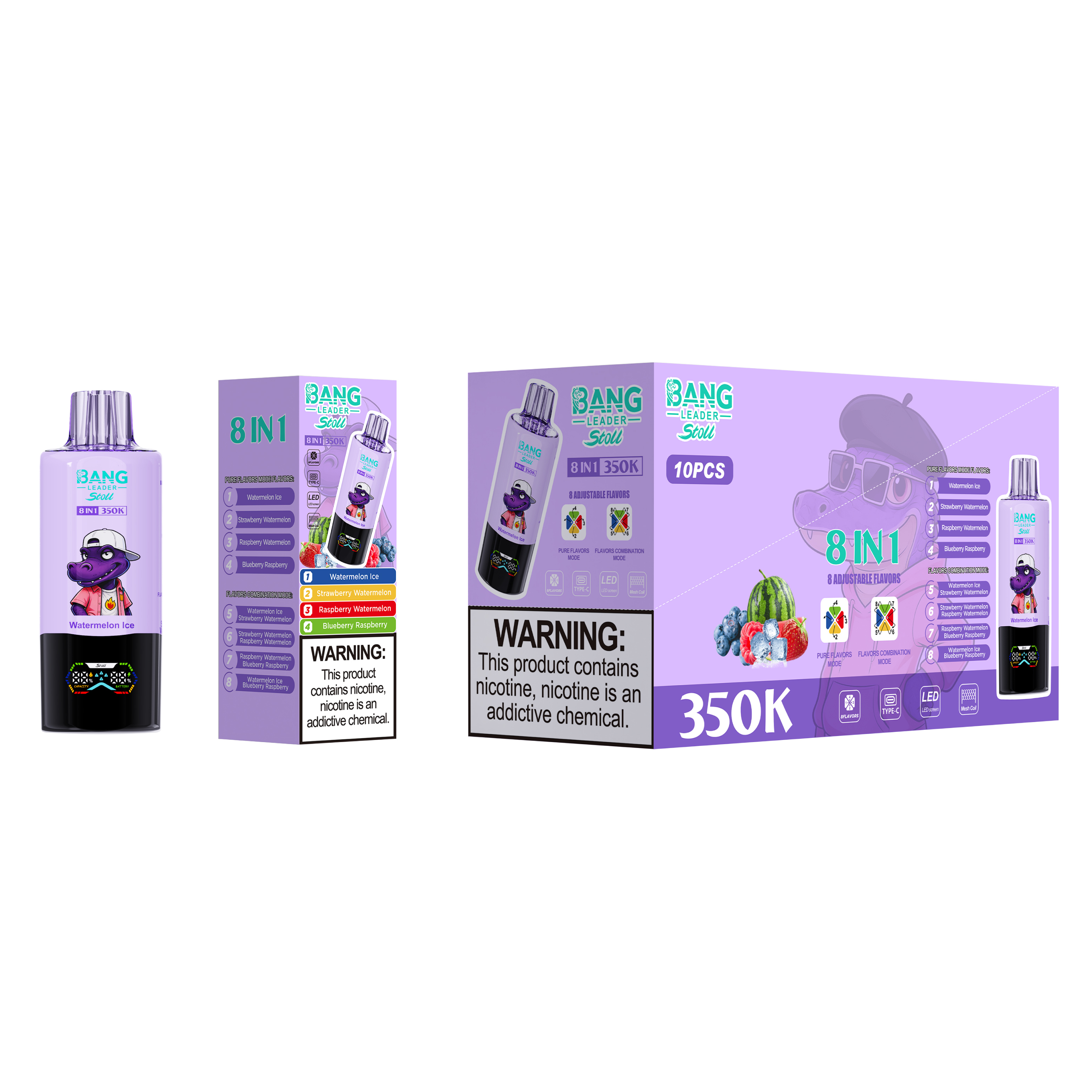BANG LEADER 350K 8-in-1 Puffs Disposable Vape gallery image 8