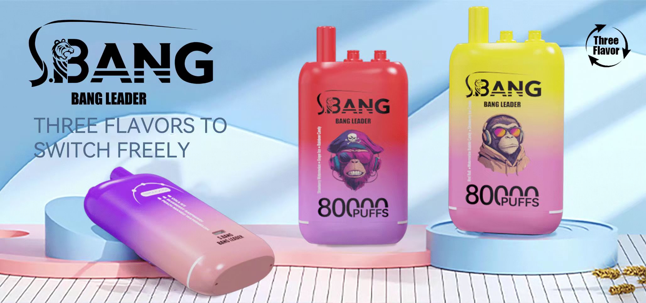 BANG LEADER 80K 3-in-1 Puffs Disposable Vape