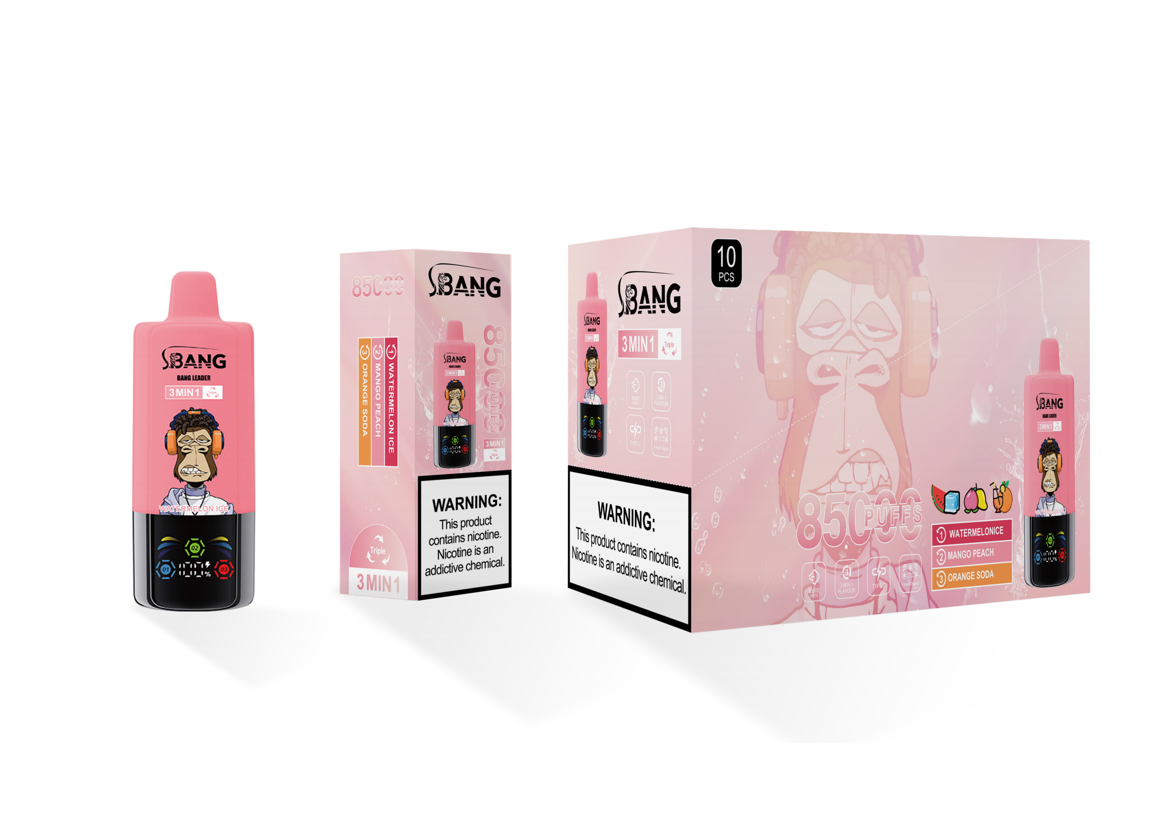 BANG LEADER 85K 3-in-1 Puffs Disposable Vape gallery image 3