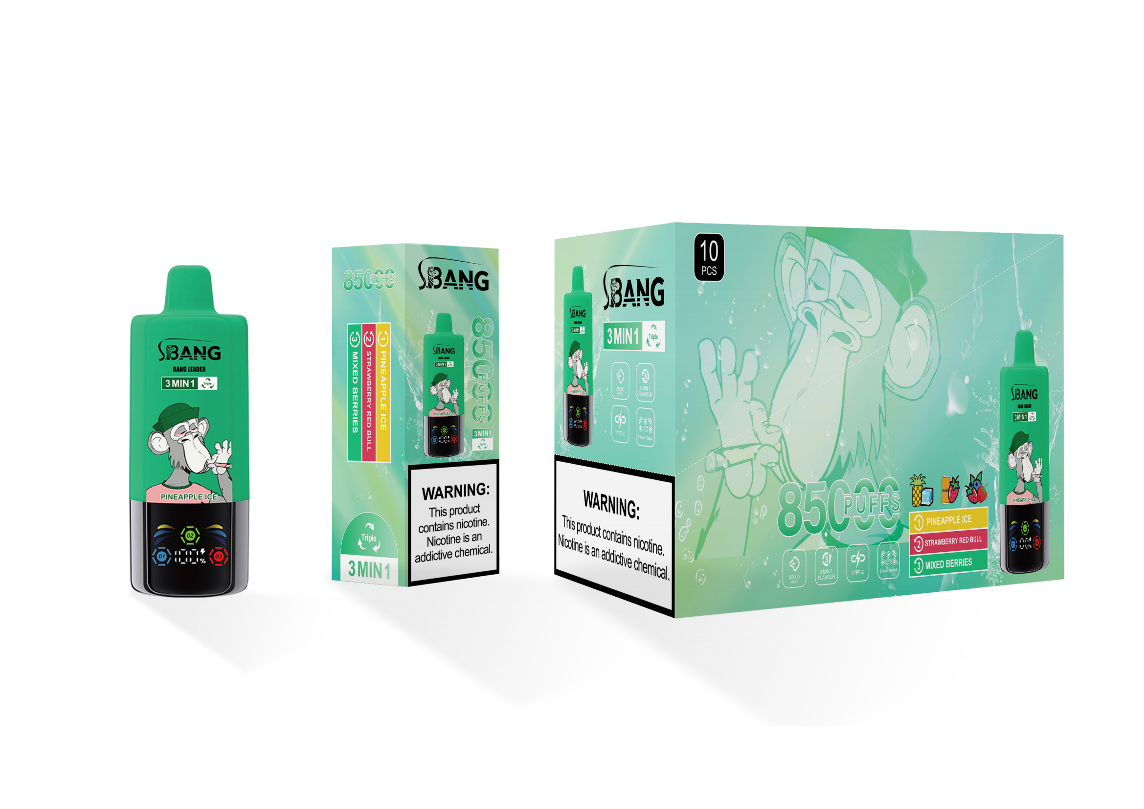 BANG LEADER 85K 3-in-1 Puffs Disposable Vape gallery image 4