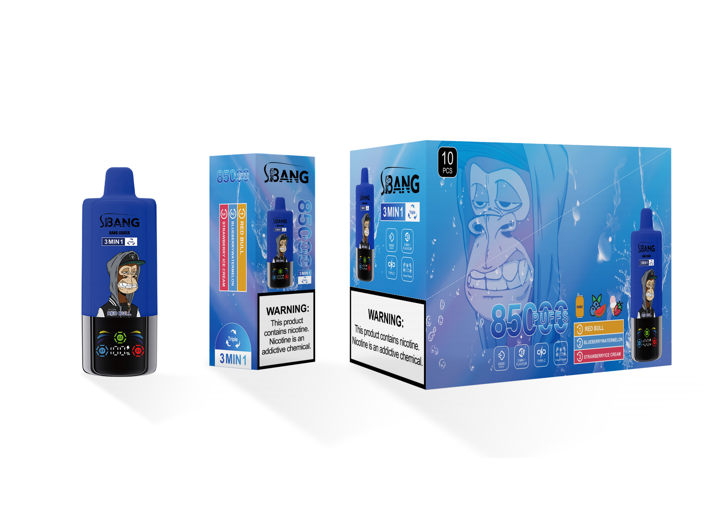 BANG LEADER 85K 3-in-1 Puffs Disposable Vape gallery image 5