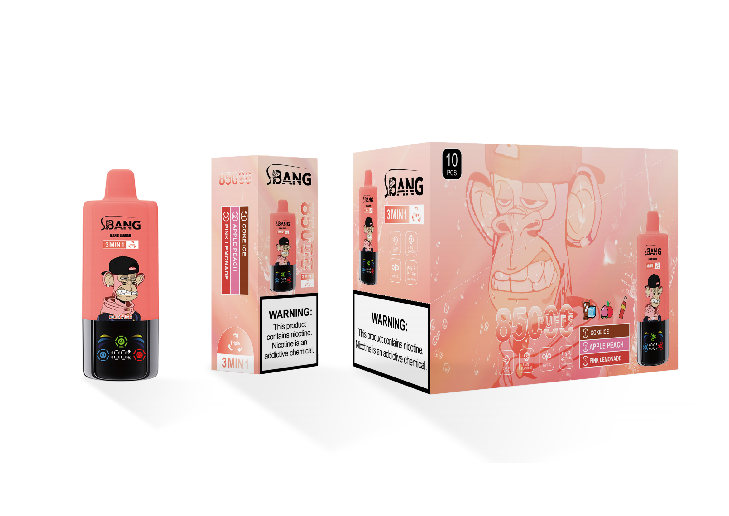BANG LEADER 85K 3-in-1 Puffs Disposable Vape gallery image 6