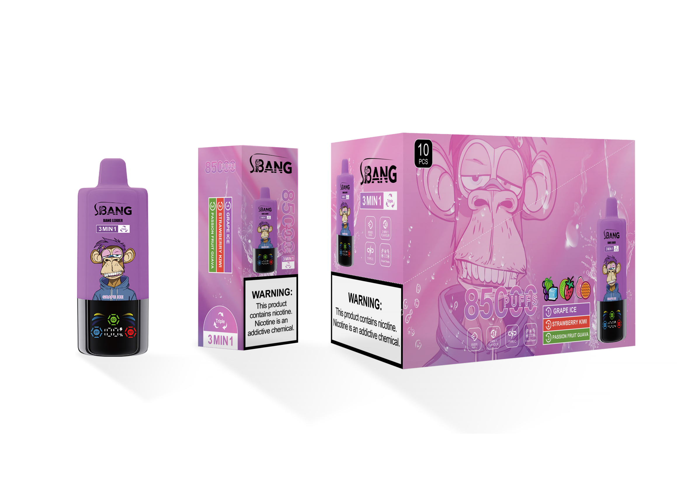 BANG LEADER 85K 3-in-1 Puffs Disposable Vape
