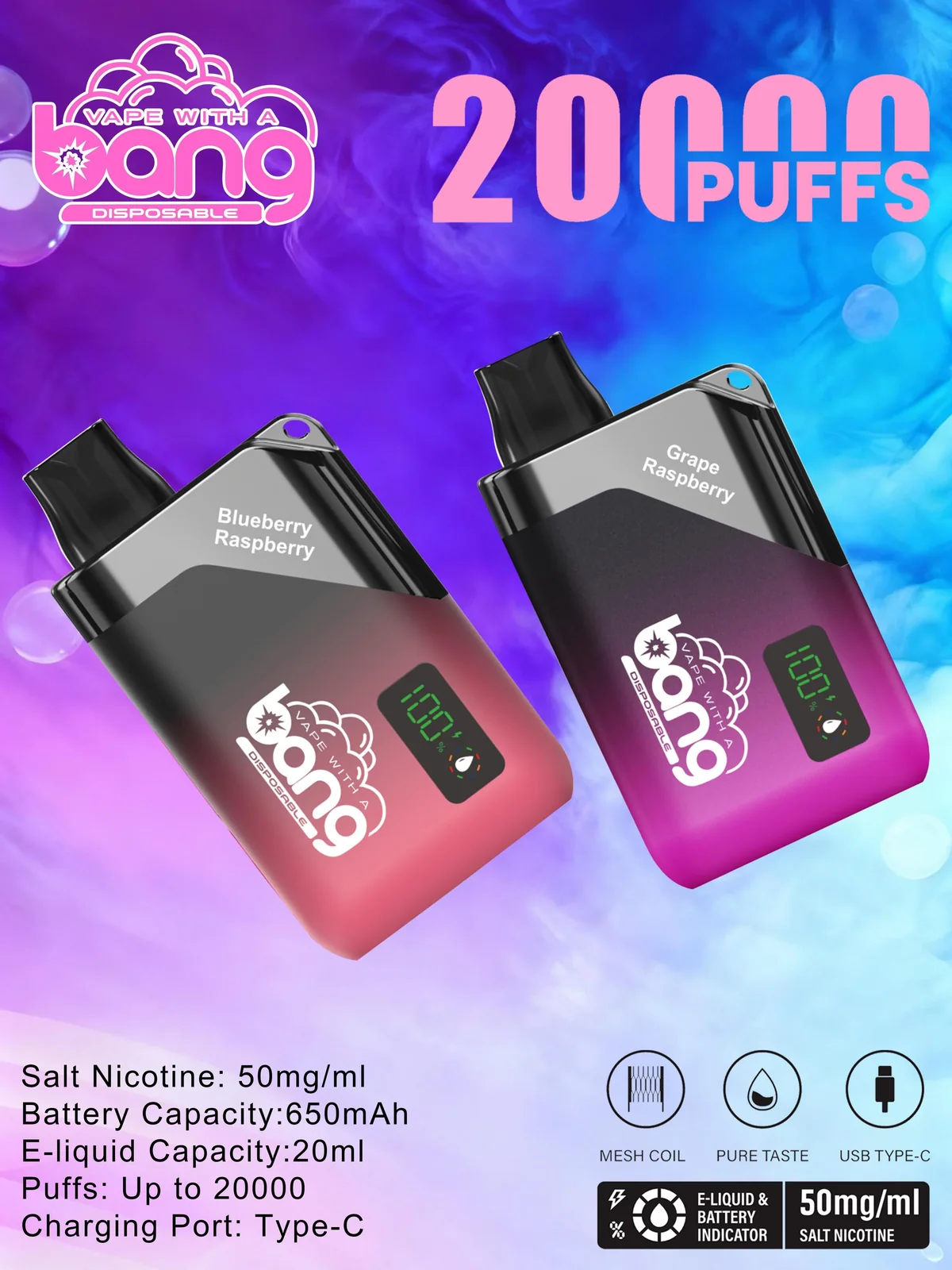 Bang 20K Pen 20000 Puffs Disposable Vape
