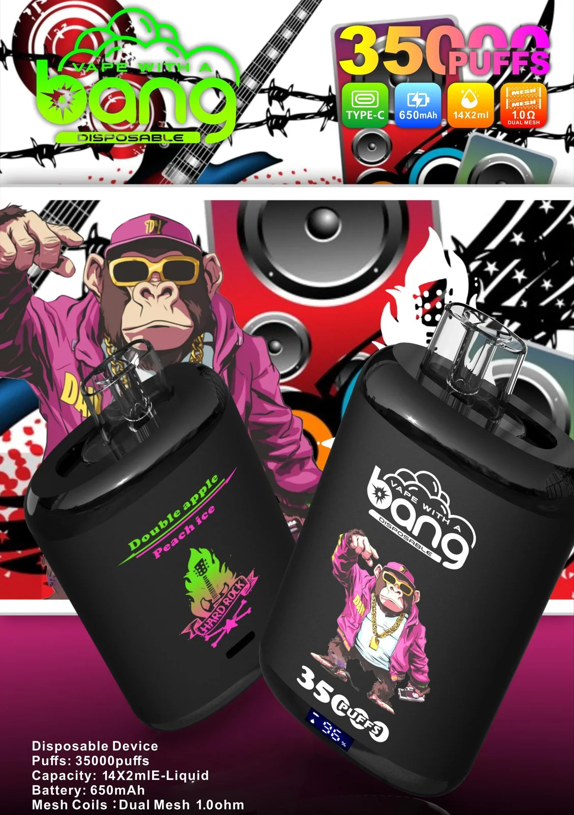 Bang 35K Dual Mesh 35000 Puffs Disposable Vape - main product image
