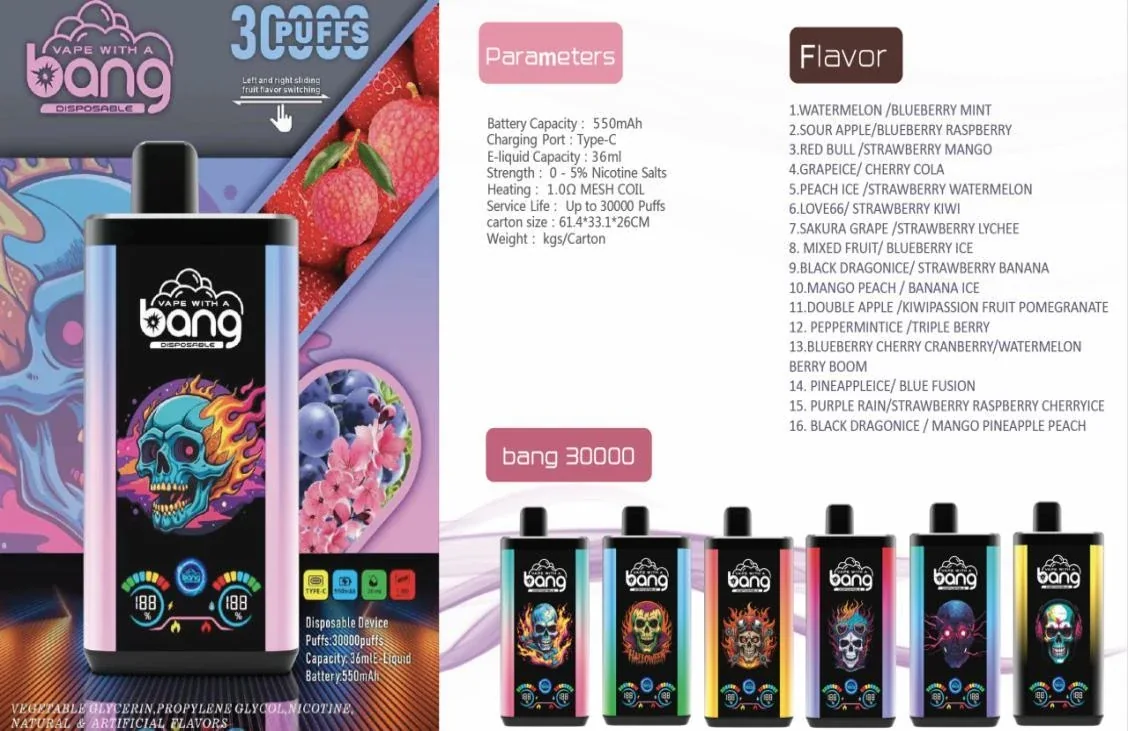 Bang Double Flavor 30000 Puffs Disposable Vape gallery image 8