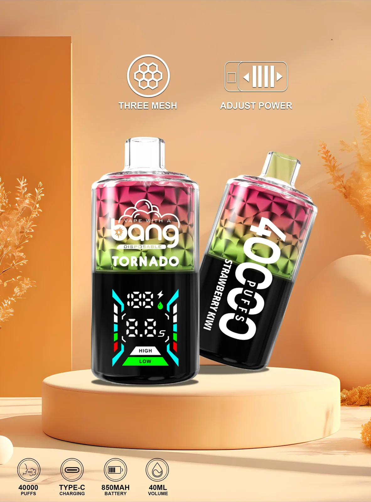 Bang Three Mesh 40000 Puffs Disposable Vape - main product image