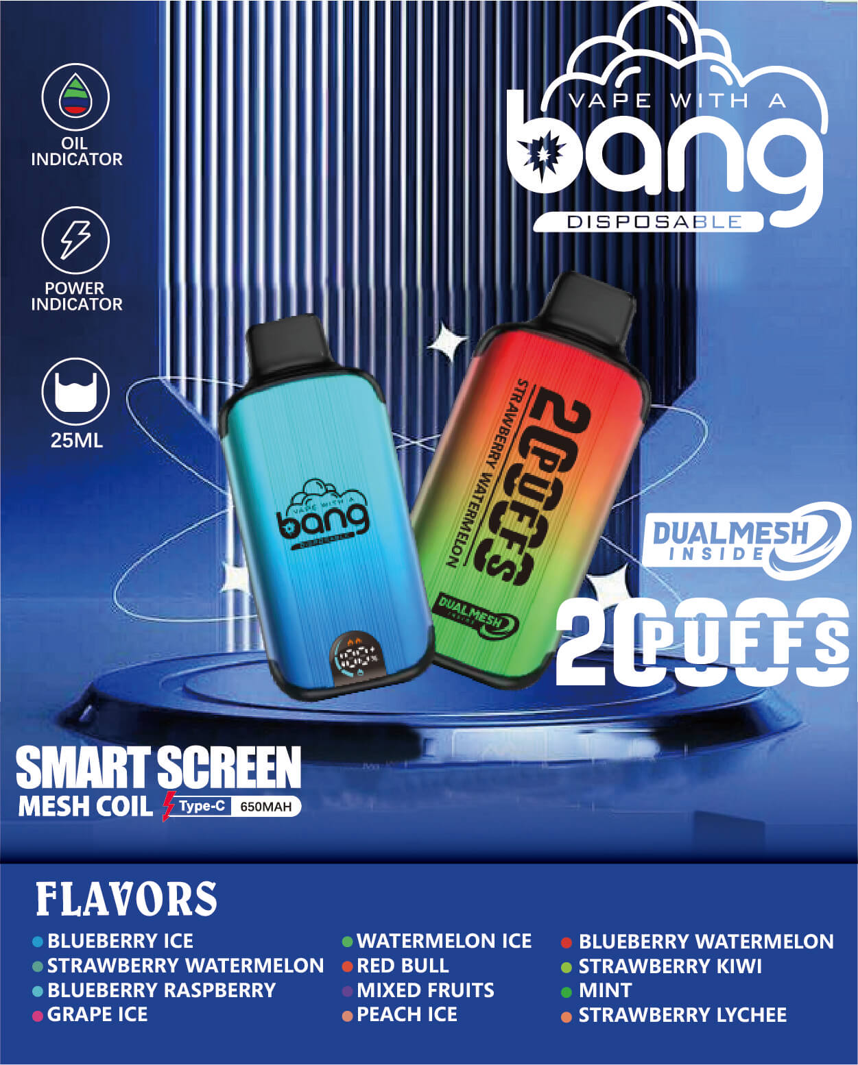 Bang 20000 puffs Disposable Vape gallery image 2