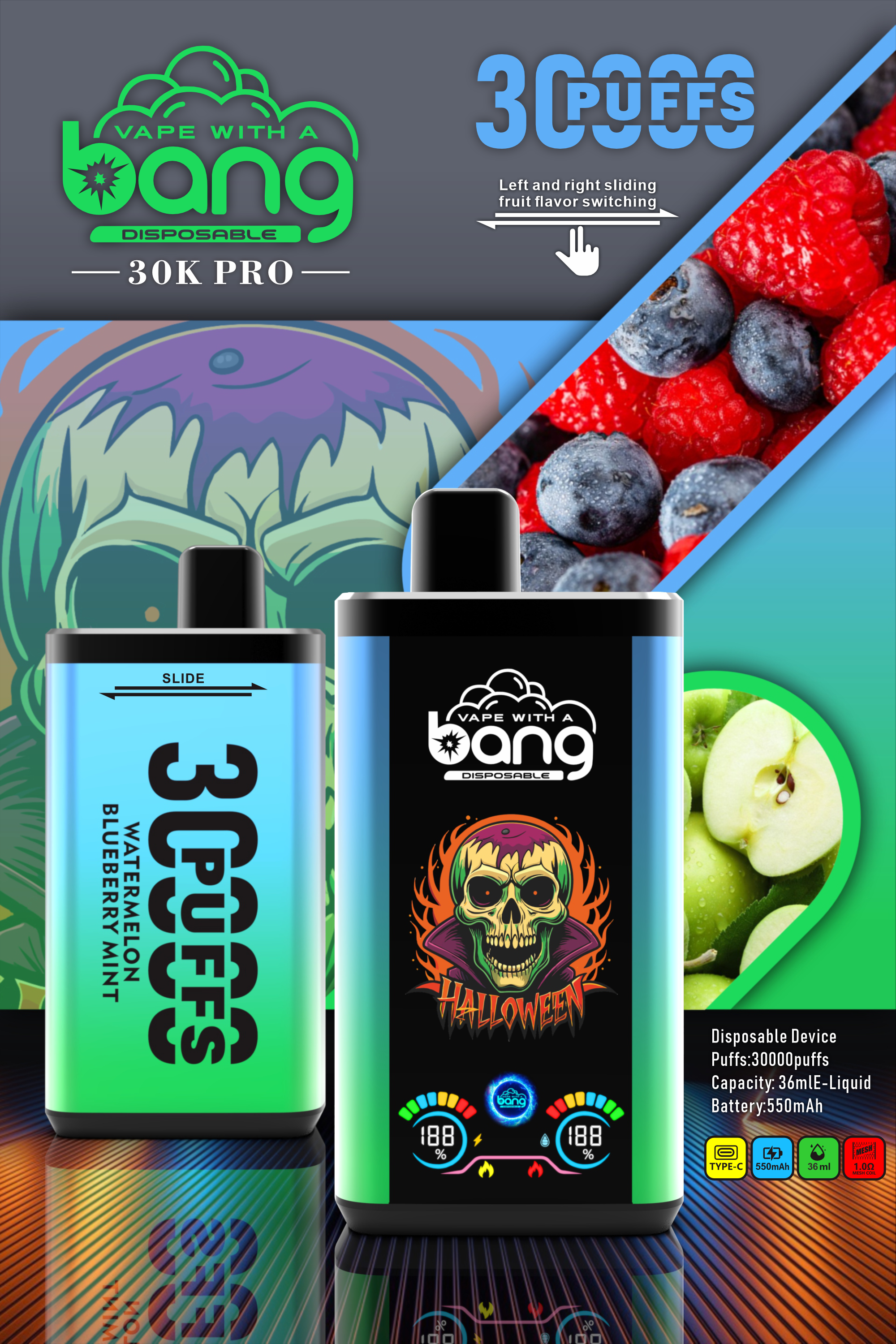 Bang 30000 PRO 30k puffs Disposable Vape gallery image 4