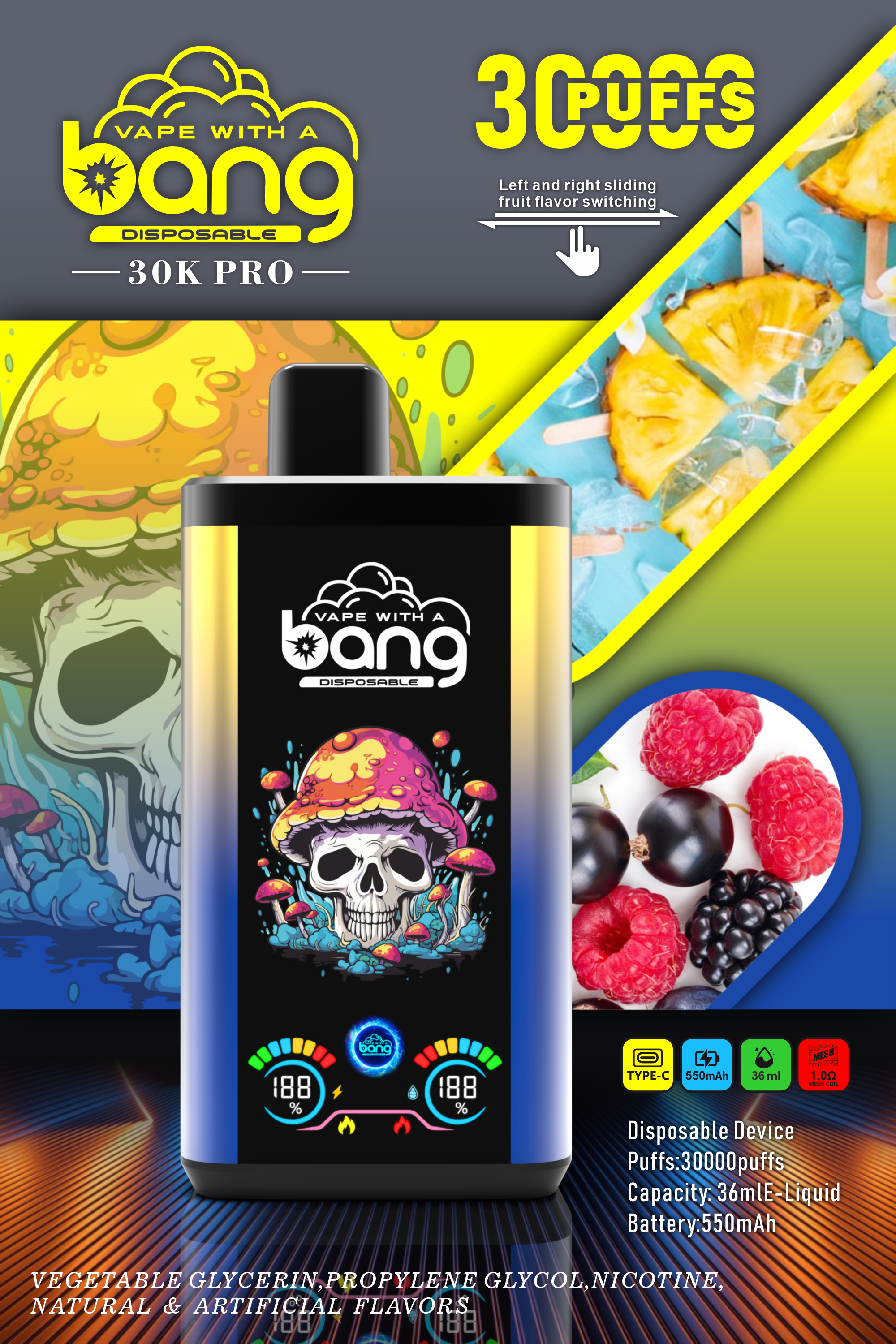 Bang 30000 PRO 30k puffs Disposable Vape gallery image 5
