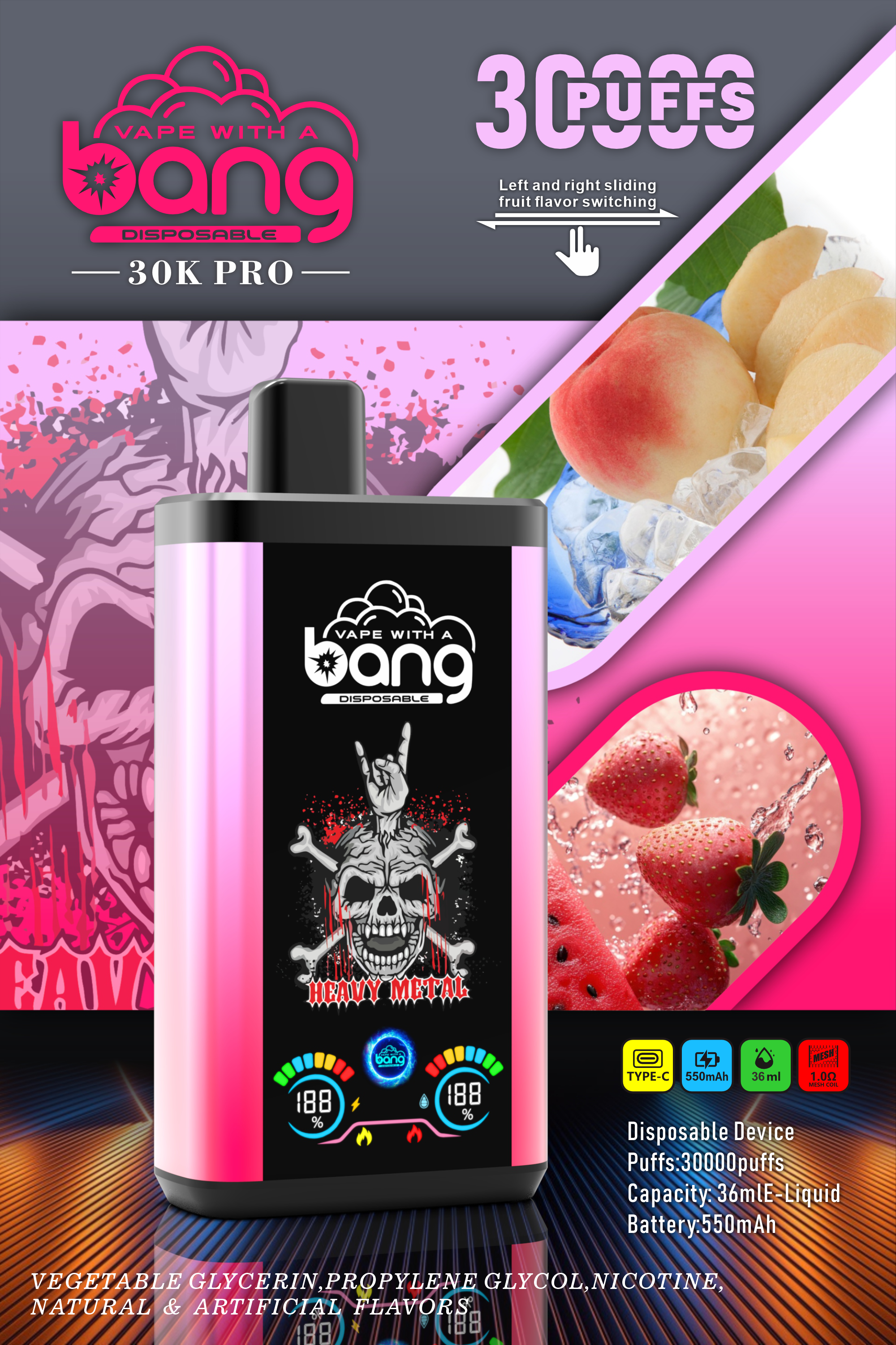 Bang 30000 PRO 30k puffs Disposable Vape gallery image 7