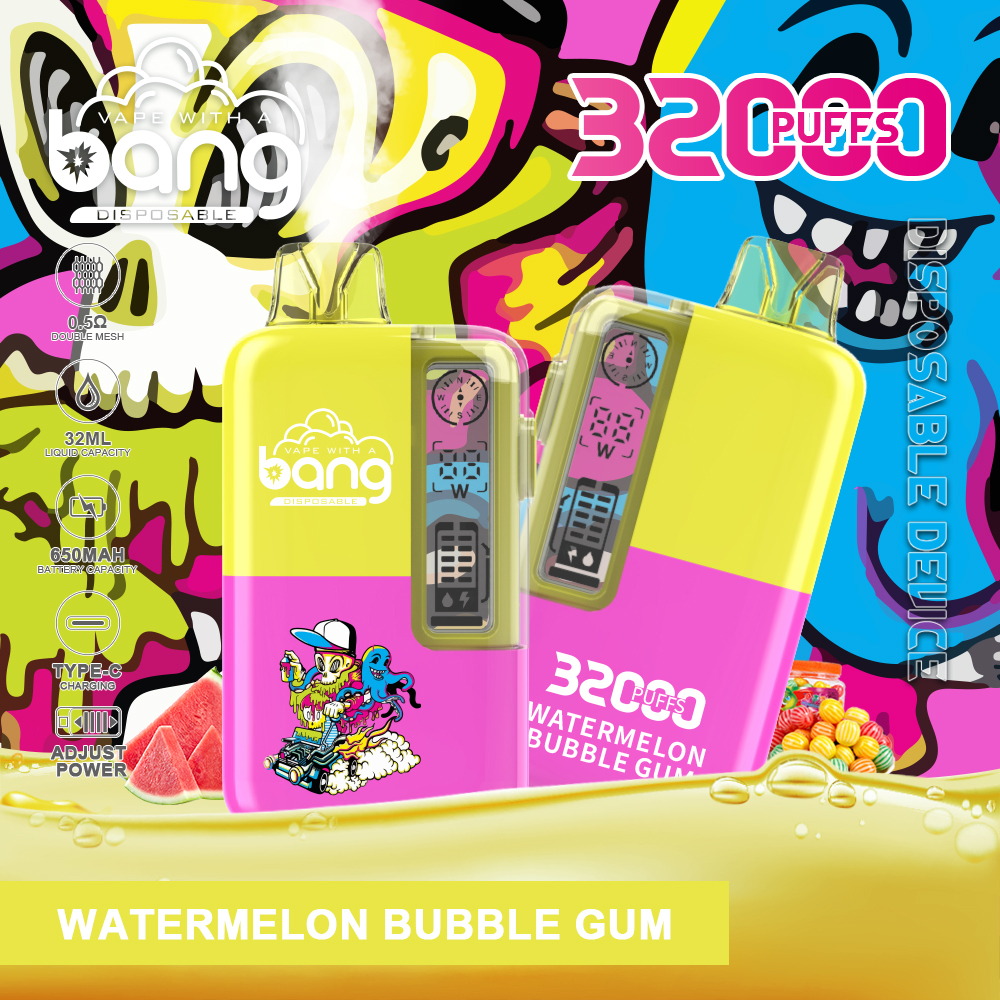 Bang 32000 Puffs Disposable Vape - 650mAh Battery, 32ml E-liquid, Multiple Nicotine Strength Options