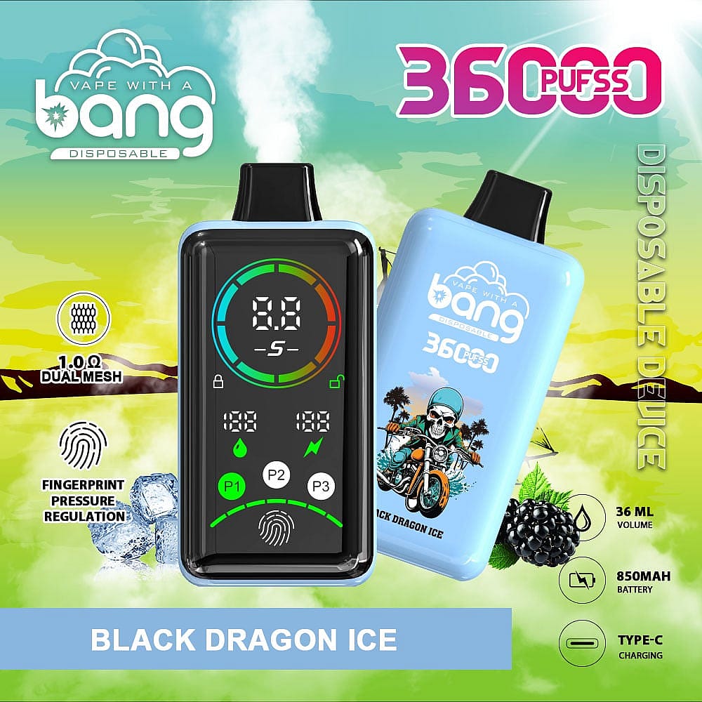 Bang 36000 Power Disposable Vape - 850mAh Battery, 36mL E-Liquid, 0% to 5% Nicotine Options gallery image 1