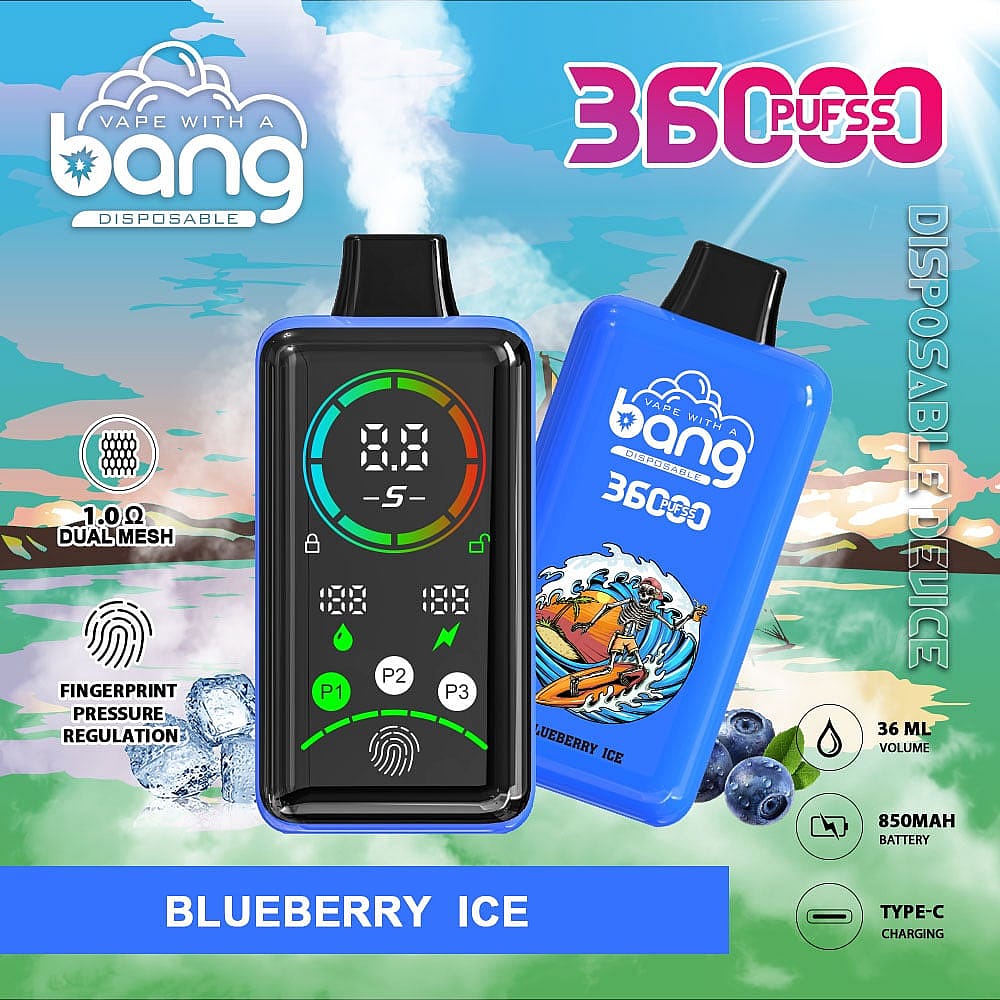 Bang 36000 Power Disposable Vape - 850mAh Battery, 36mL E-Liquid, 0% to 5% Nicotine Options gallery image 2
