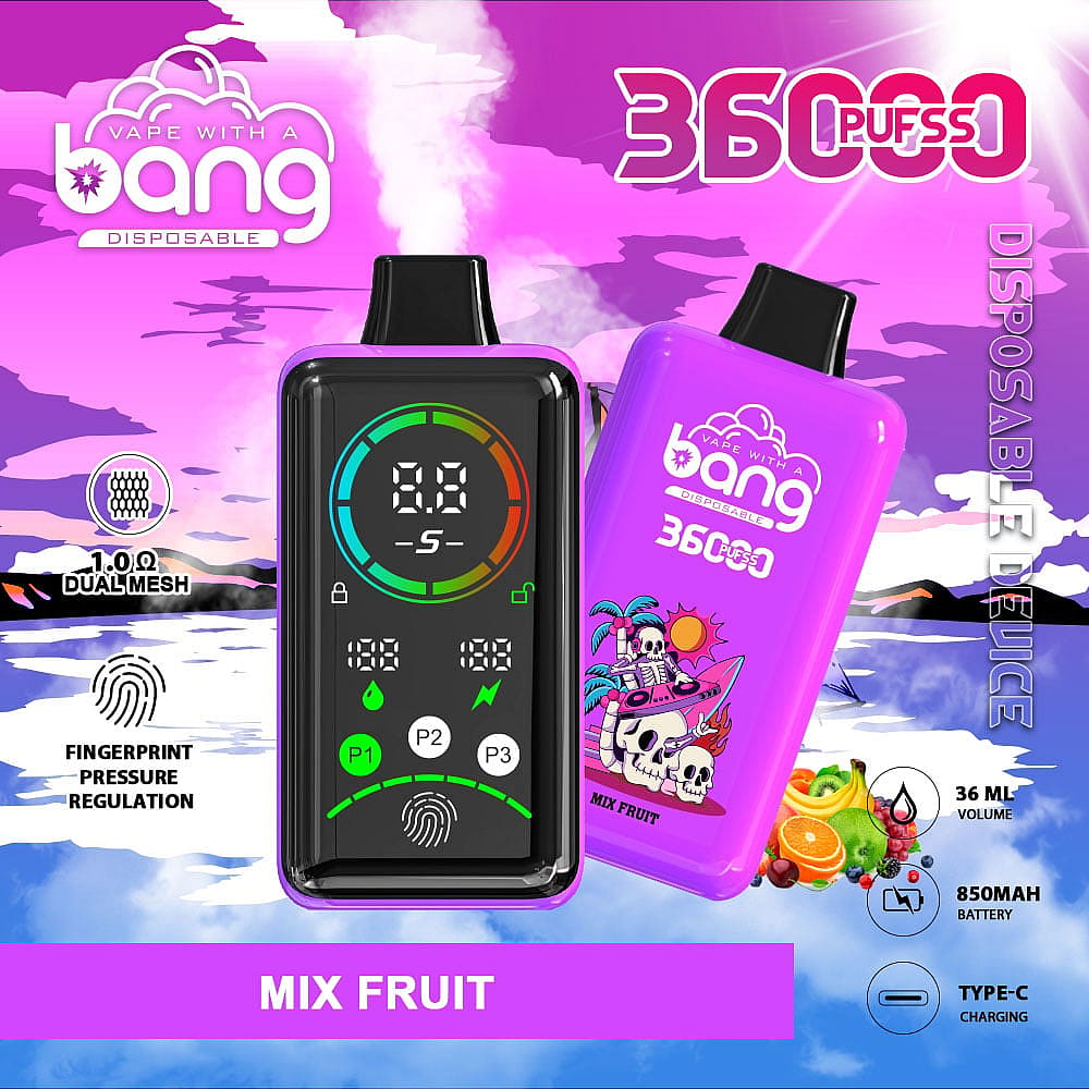 Bang 36000 Power Disposable Vape - 850mAh Battery, 36mL E-Liquid, 0% to 5% Nicotine Options gallery image 5