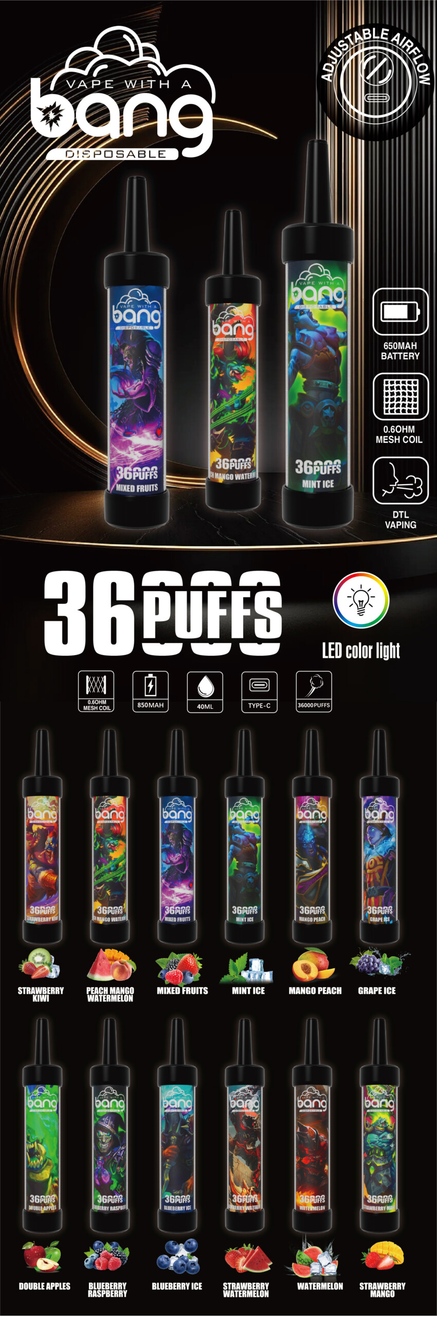 Bang 36000 Puffs Disposable Vape gallery image 2