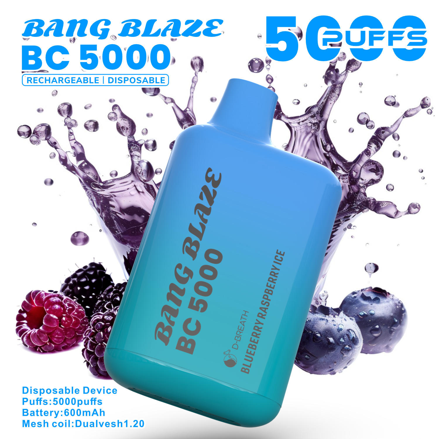 Bang Blaze BC5000 puffs Disposable Vape gallery image 4