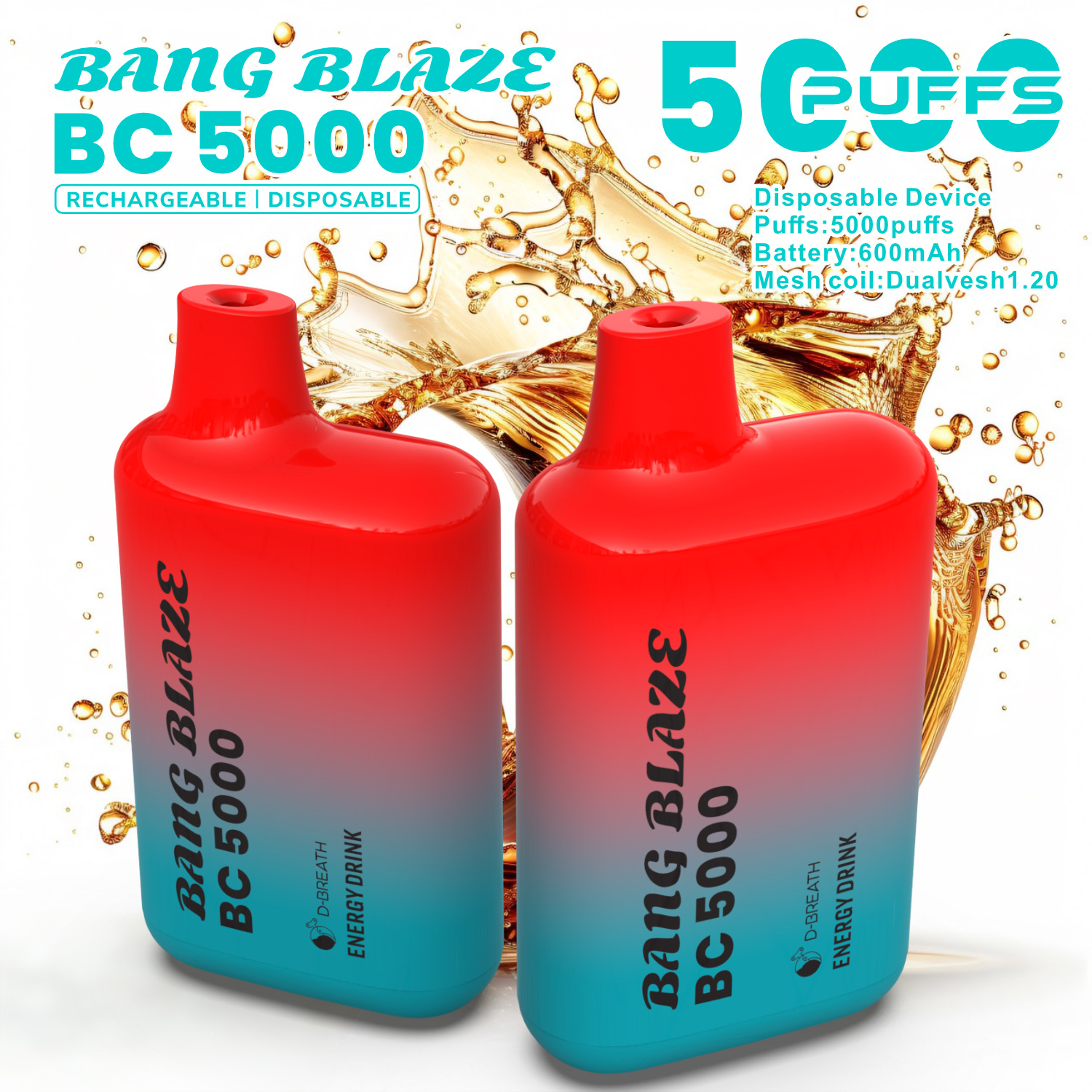 Bang Blaze BC5000 puffs Disposable Vape gallery image 6