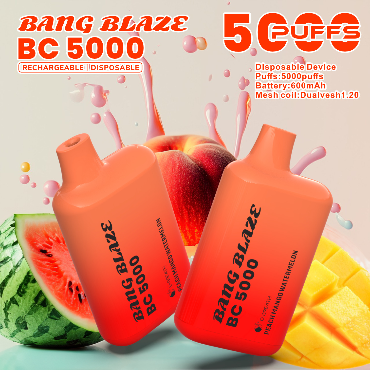 Bang Blaze BC5000 puffs Disposable Vape gallery image 7