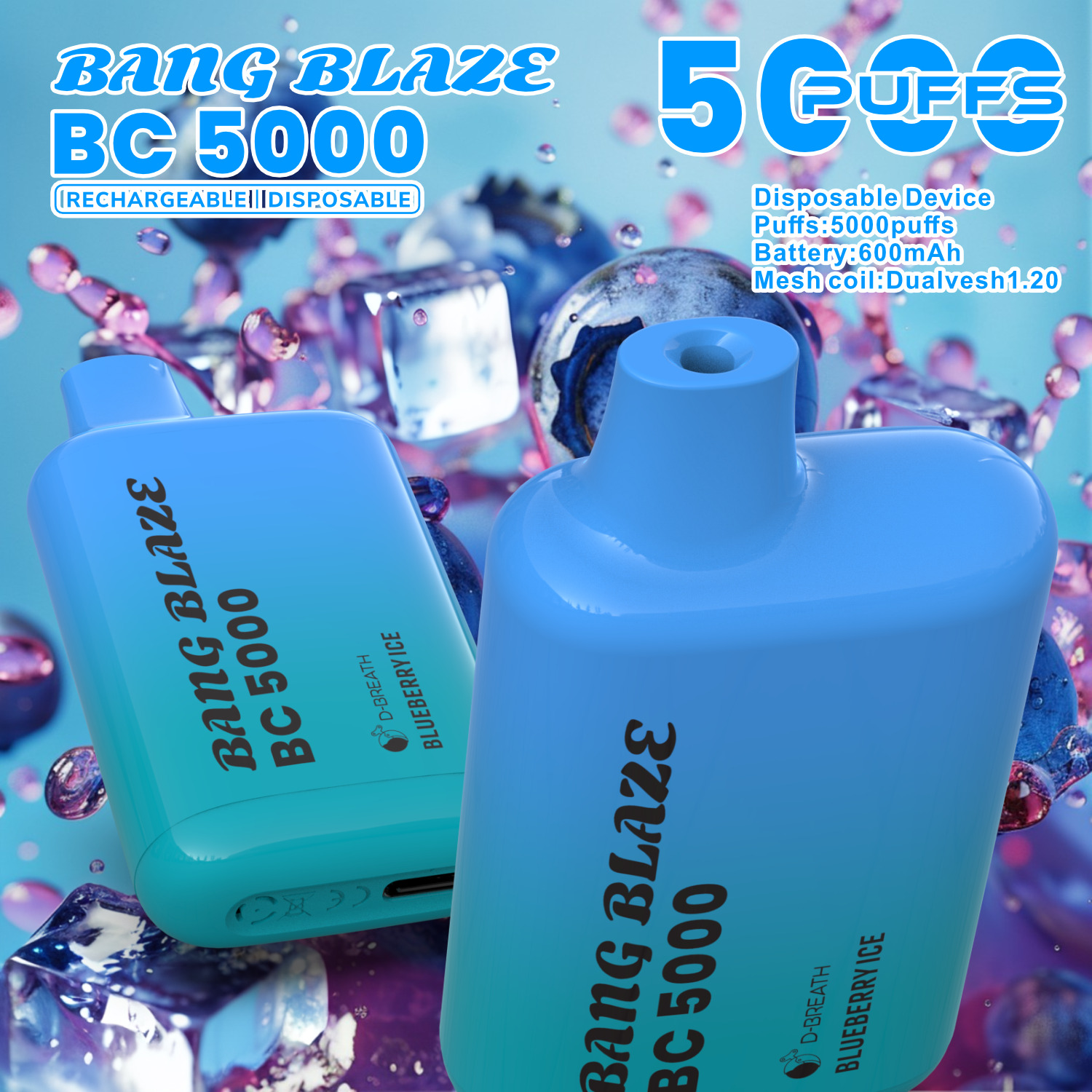 Bang Blaze BC5000 puffs Disposable Vape gallery image 8