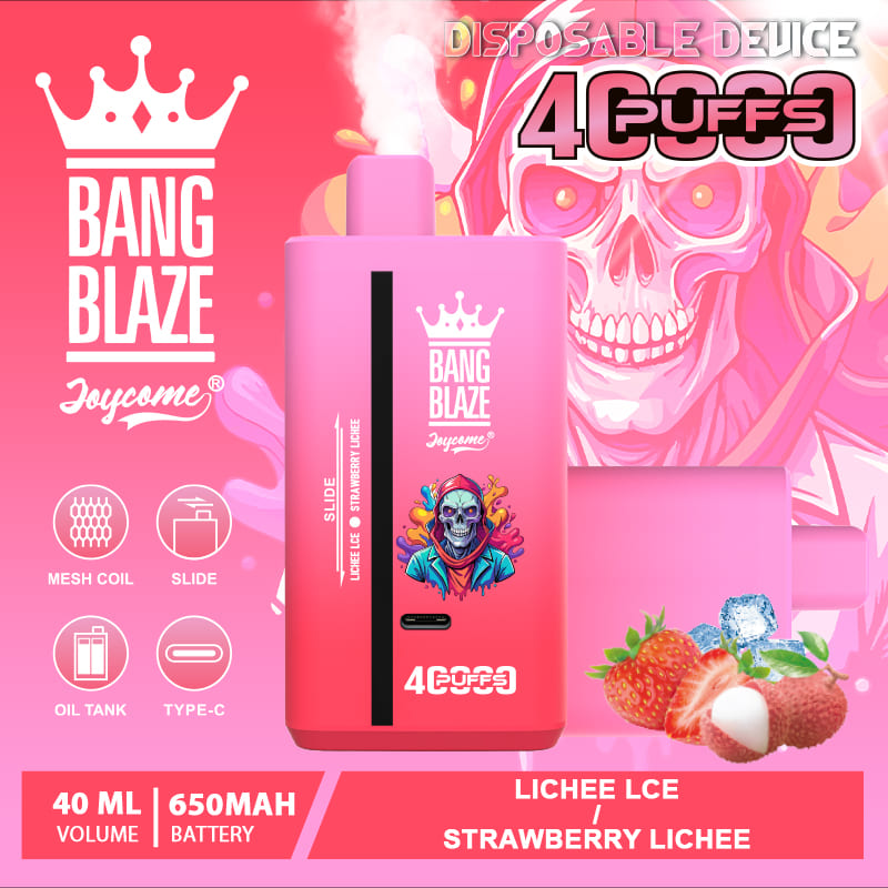 Bang Blaze 40000 Puffs Vape | 40ML Dual-Flavor E-liquid, 650mAh Battery, Type-C Recharge, 32 Flavor Combos gallery image 1