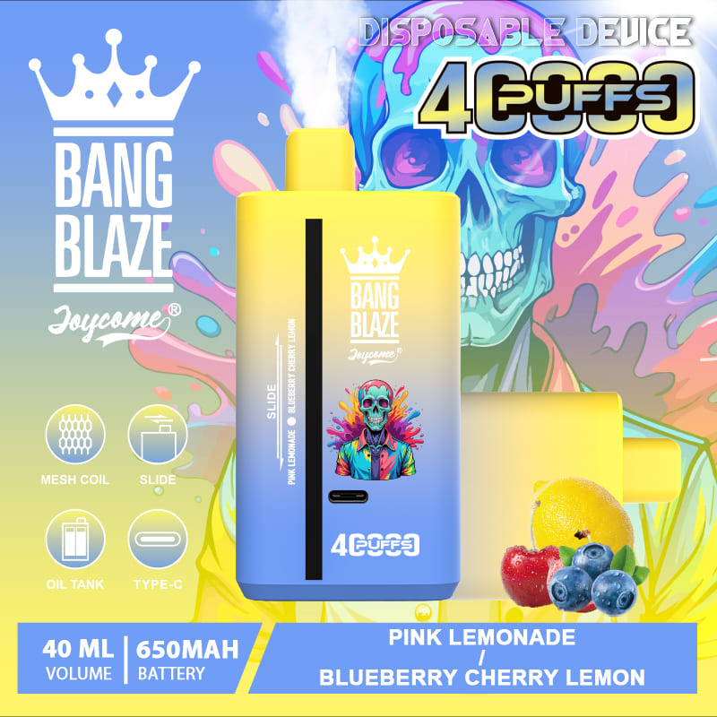 Bang Blaze 40000 Puffs Vape | 40ML Dual-Flavor E-liquid, 650mAh Battery, Type-C Recharge, 32 Flavor Combos gallery image 3