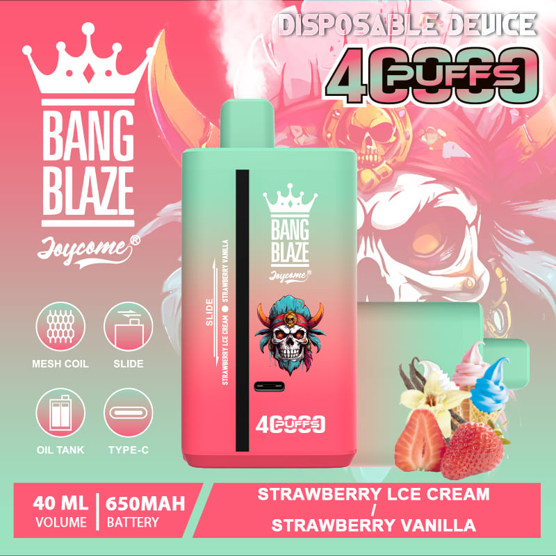 Bang Blaze 40000 Puffs Vape | 40ML Dual-Flavor E-liquid, 650mAh Battery, Type-C Recharge, 32 Flavor Combos gallery image 6