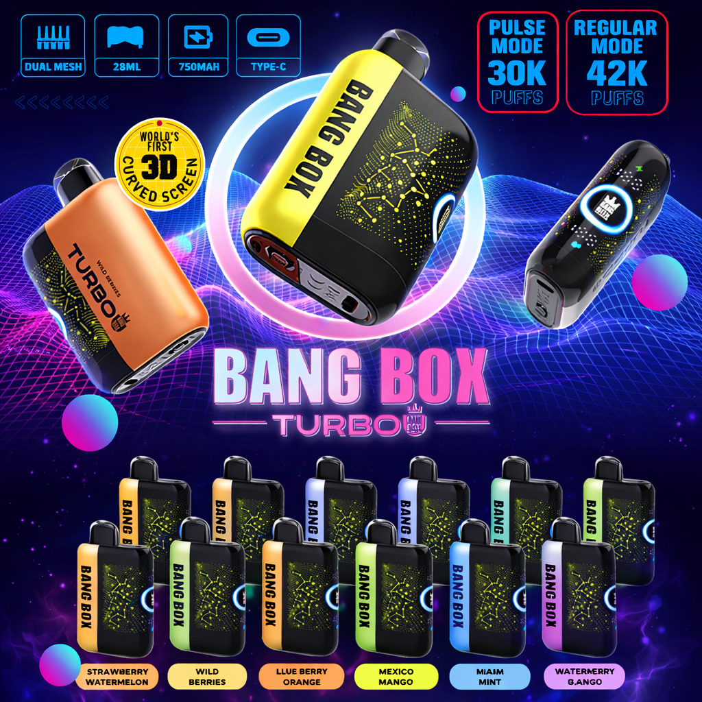 Bang Box 42000 Puffs Vape – Dual Mode (Normal & Pulse) | 750mAh Rechargeable | Mesh Coil | Type-C | 0% 2% 3% 5% Nicotine