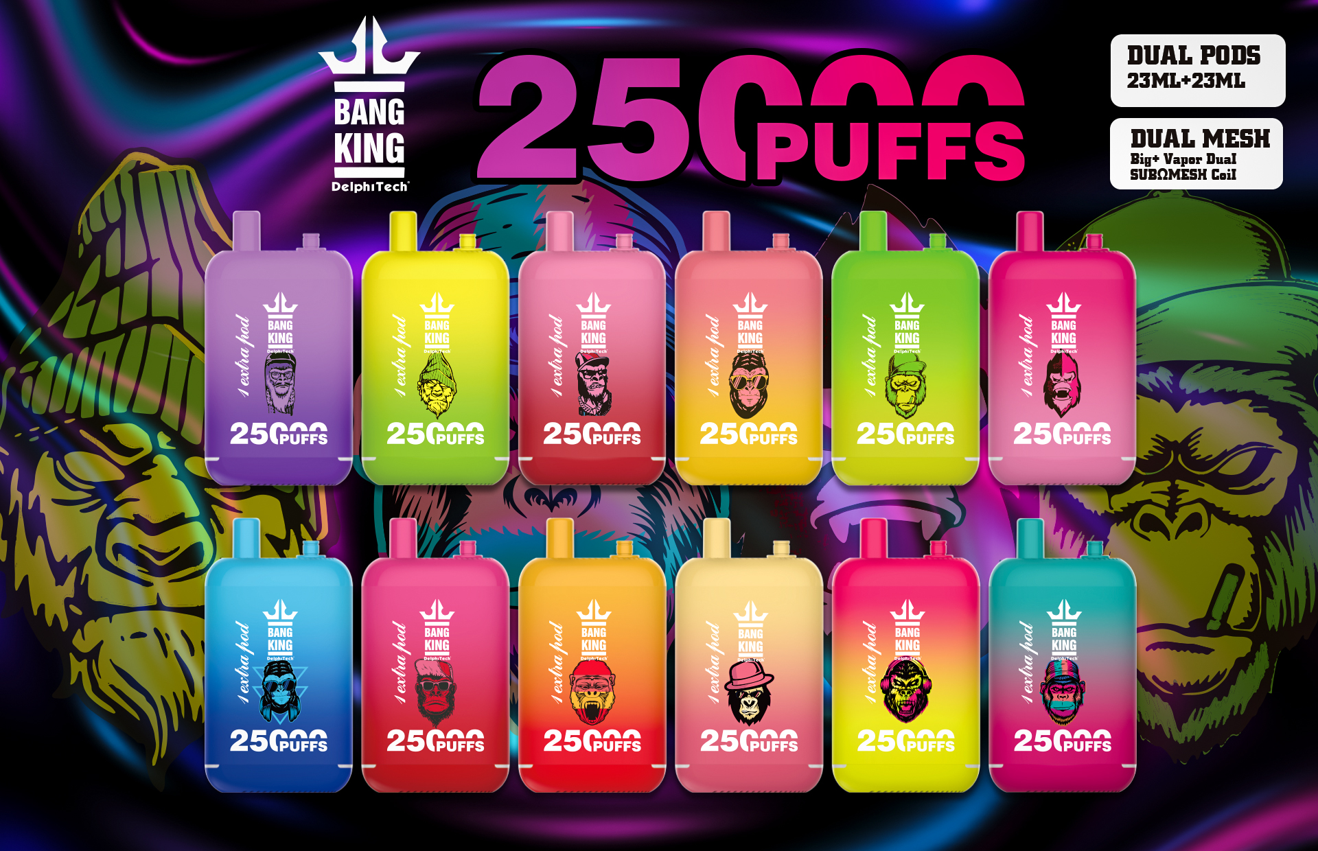 Bang King 25000 Puffs Disposable Vape gallery image 2