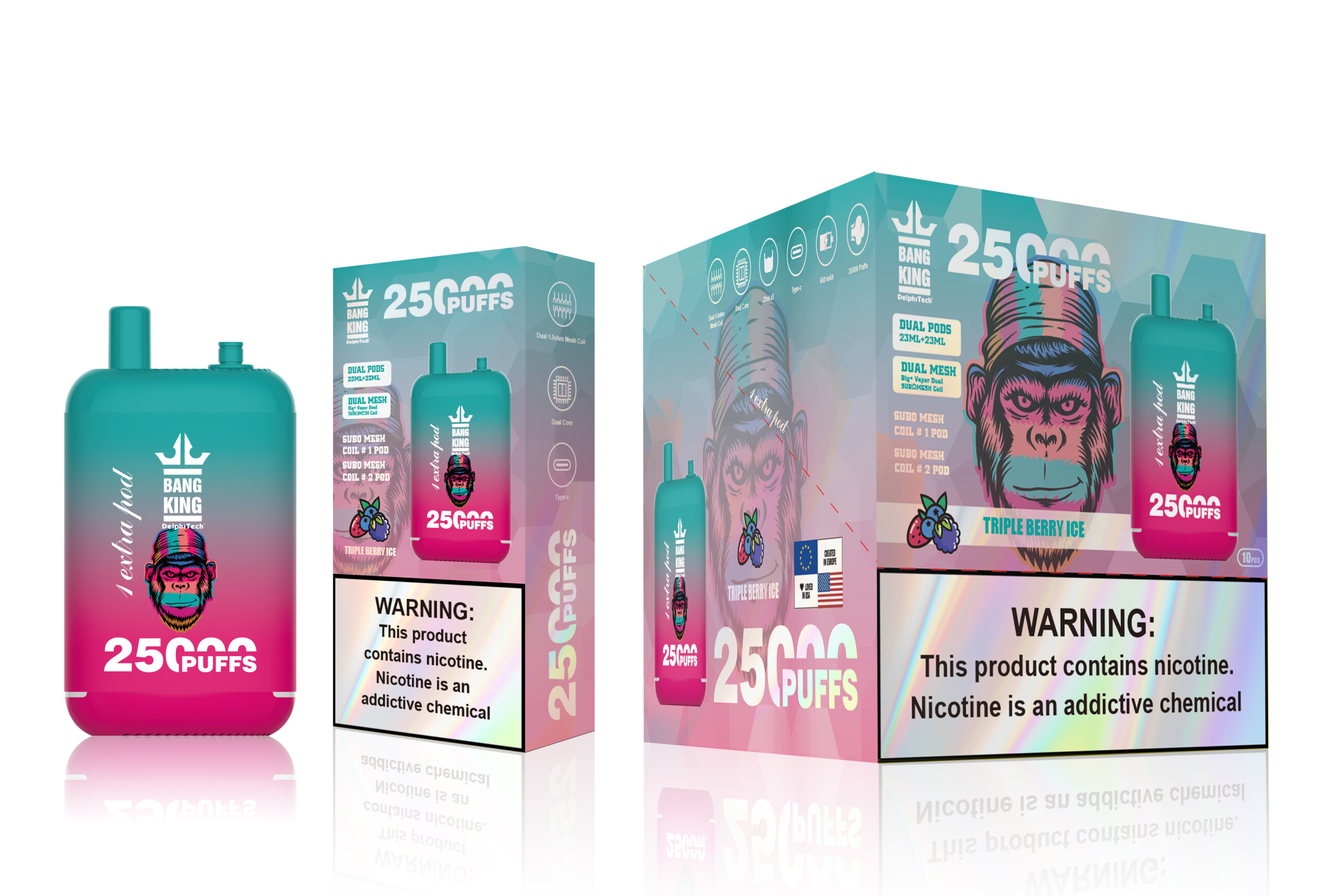Bang King 25000 Puffs Vape(EU Warehouse) gallery image 1