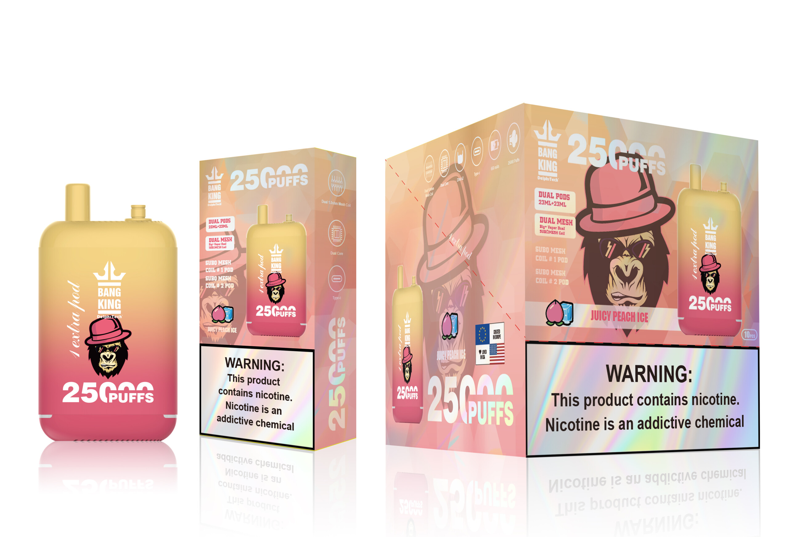 Bang King 25000 Puffs Vape(EU Warehouse) gallery image 2