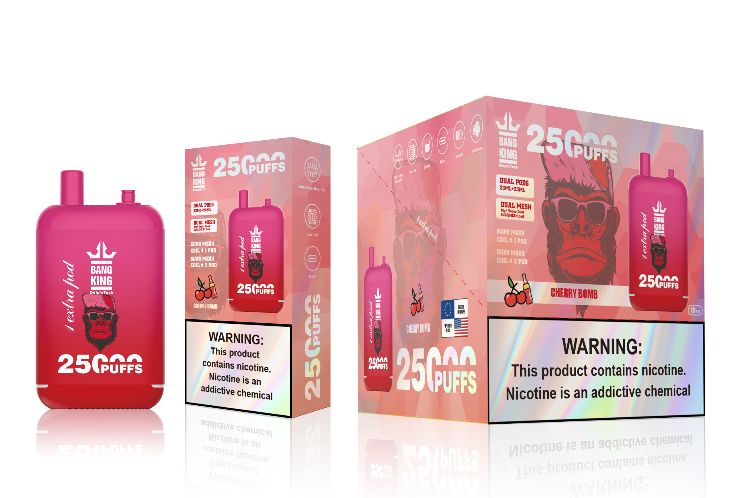 Bang King 25000 Puffs Vape(EU Warehouse) gallery image 4