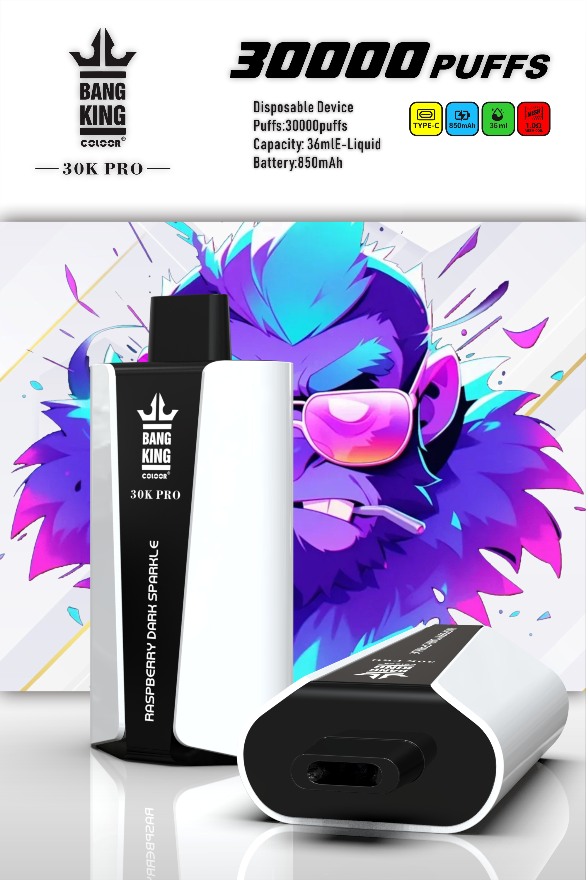 Bang King 30000 PRO 30k puffs Disposable Vape gallery image 8