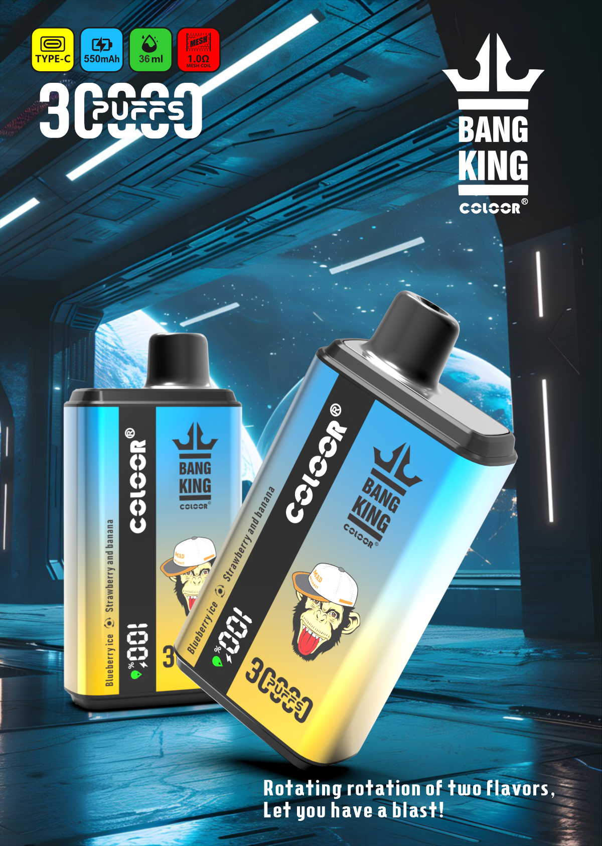 Bang King 30000 Puffs Disposable Vape(EU Warehouse) gallery image 3