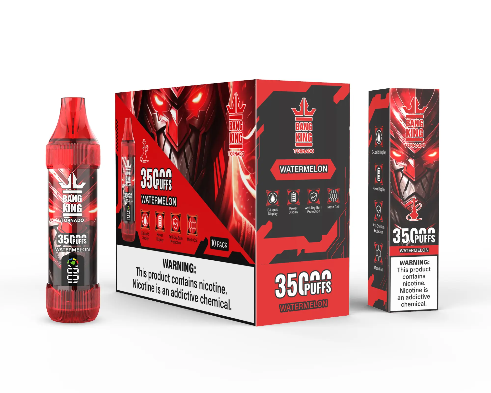 Bang King 35000 Puffs Disposable Vape - 1000mAh Battery, 23mL E-Liquid, Type-C Charging gallery image 5