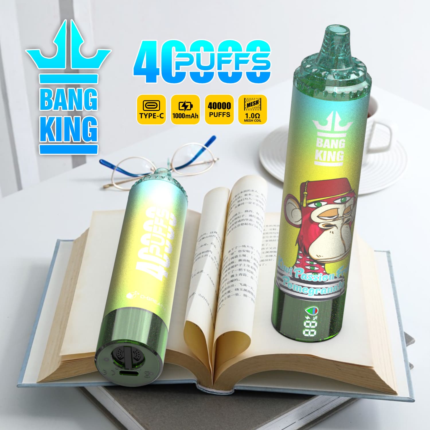 Bang King 40000 Puffs Vape – Long-Lasting Power, Bold Flavors | 1000mAh | 25ML | 0–5% Nicotine gallery image 4