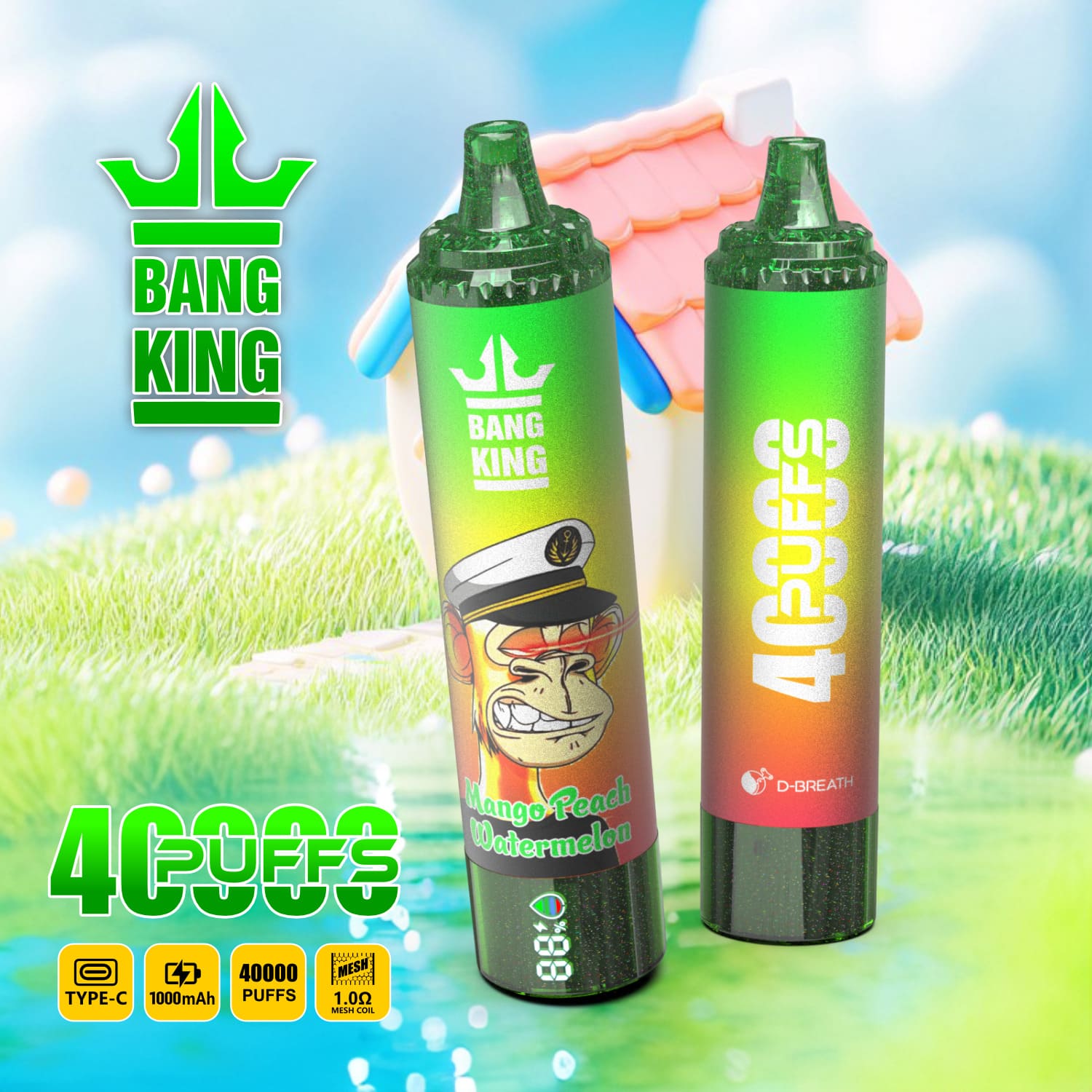 Bang King 40000 Puffs Vape – Long-Lasting Power, Bold Flavors | 1000mAh | 25ML | 0–5% Nicotine gallery image 5